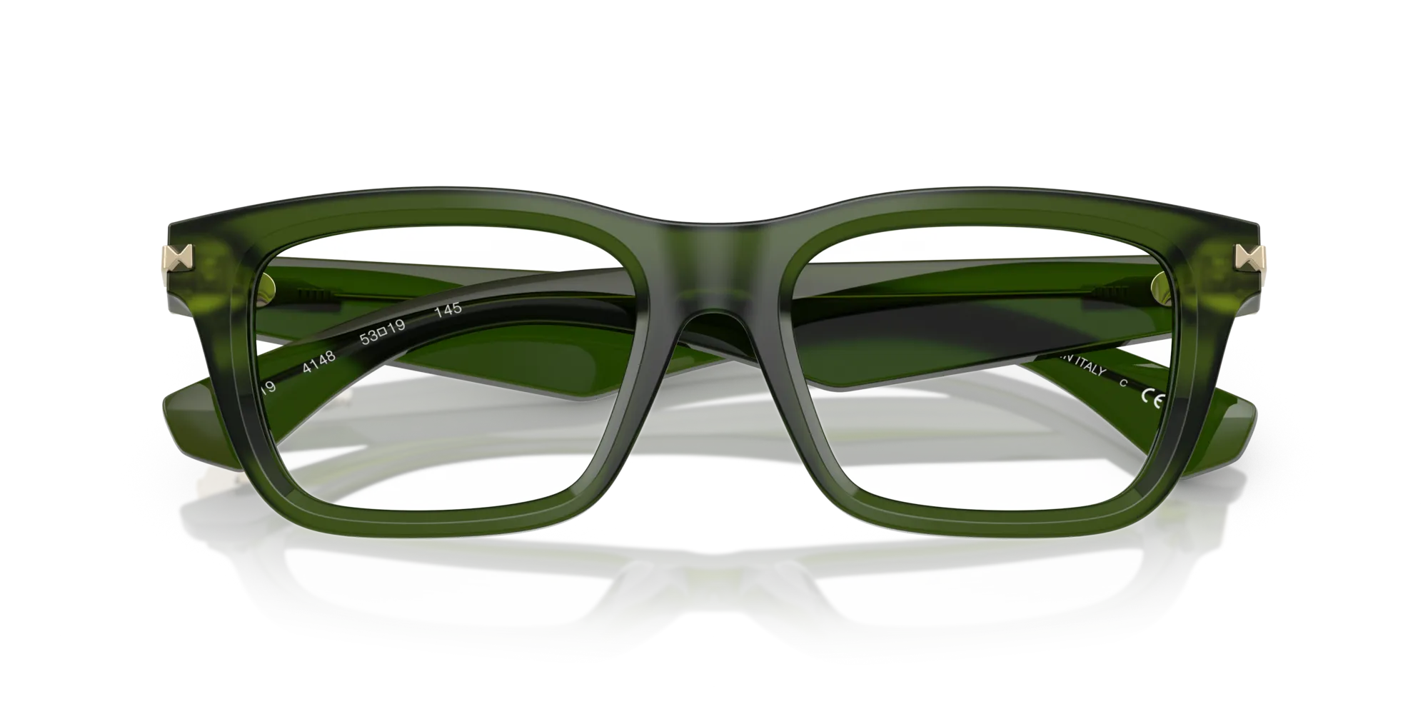 Burberry BE2419 4148 Montature da vista Acetato Verde Squadrata Normale - immagine 2