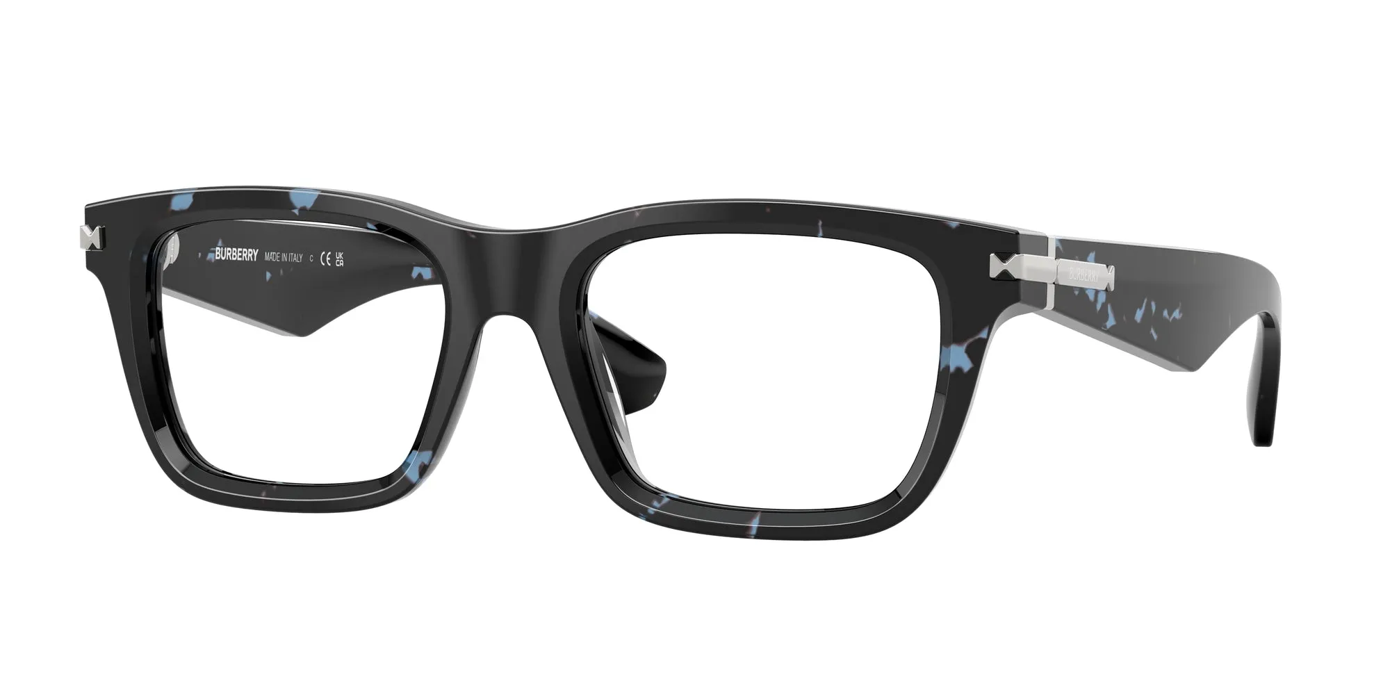 Burberry BE2419 4111 Montature da vista Acetato Blu Squadrata Normale - immagine 1