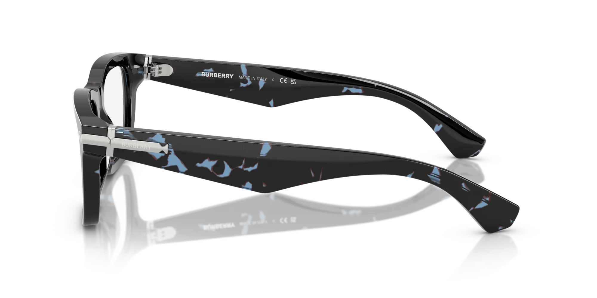 Burberry BE2419 4111 Montature da vista Acetato Blu Squadrata Normale - immagine 4