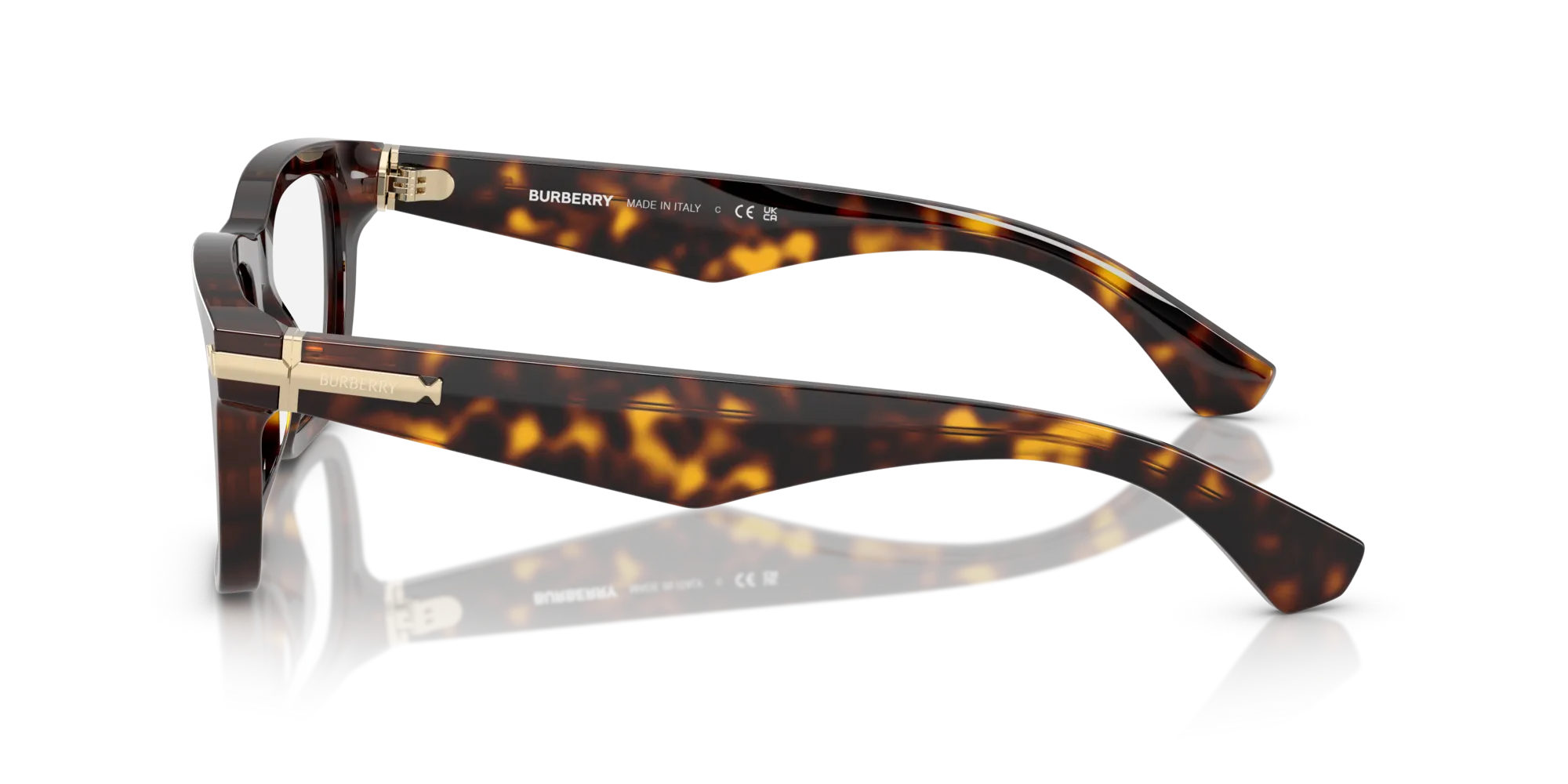 Burberry BE2419 3002 Montature da vista Acetato Marrone Squadrata Normale - immagine 4