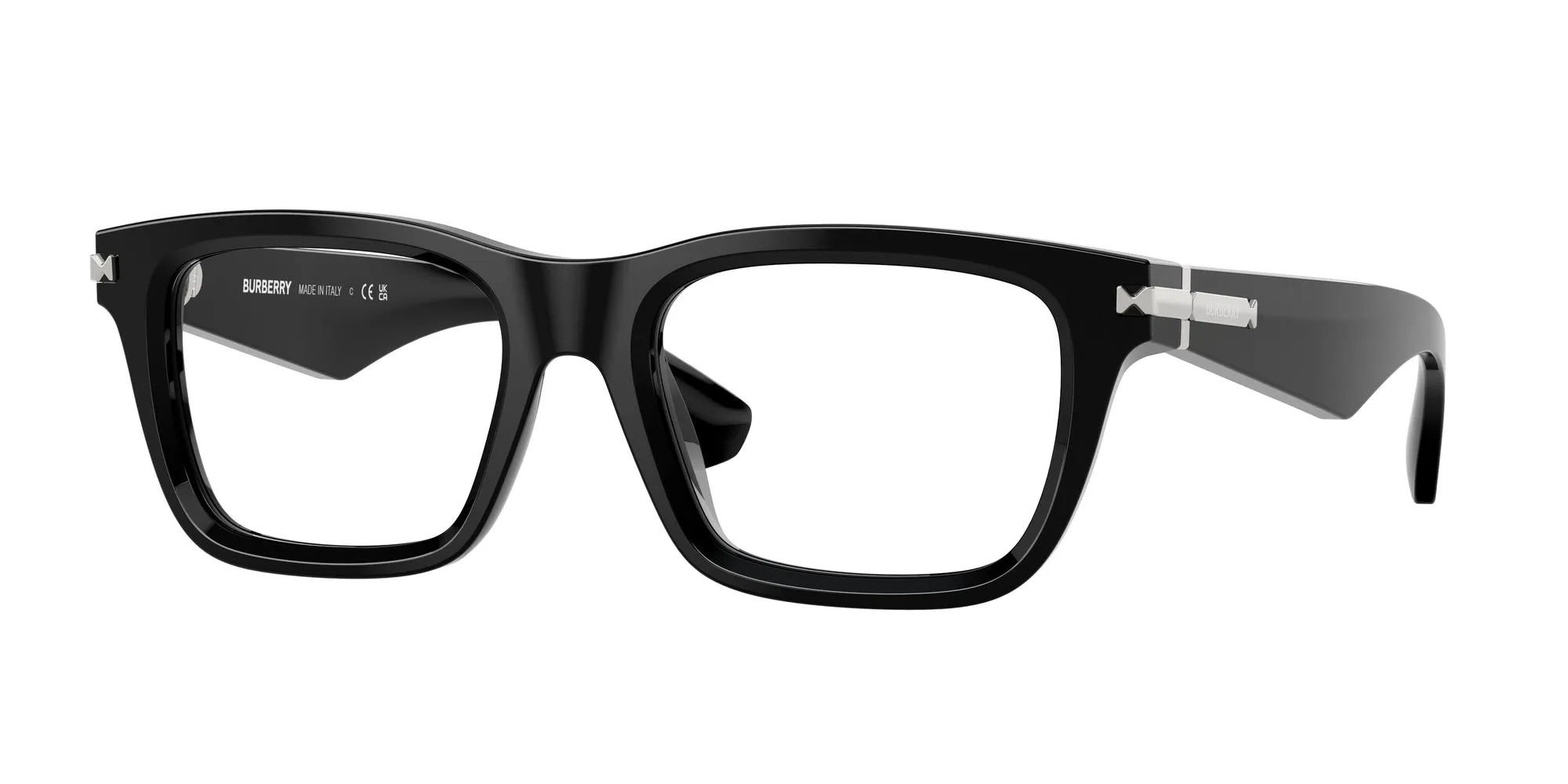 Burberry BE2419 3001 Montature da vista Acetato Nero Squadrata Normale - immagine 1