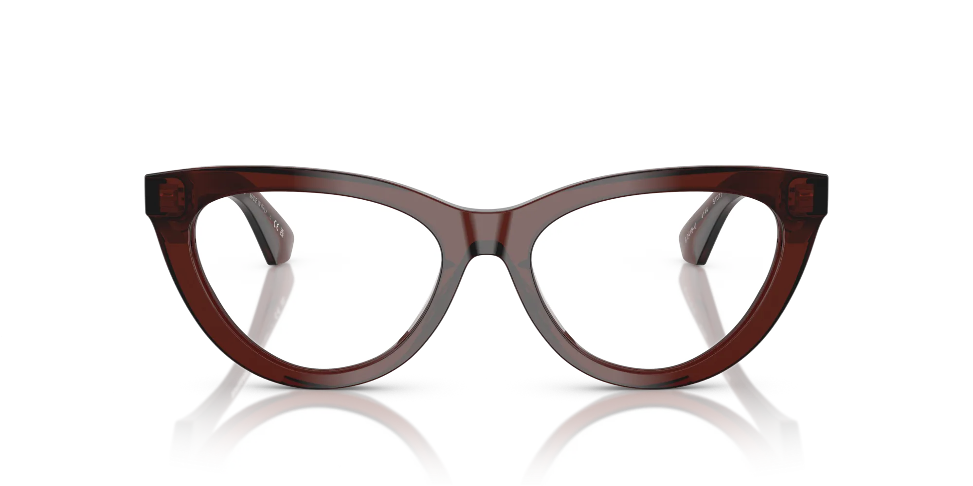 Burberry BE2418U 4144 Montature da vista Acetato Marrone Cat Eye Normale - immagine 3
