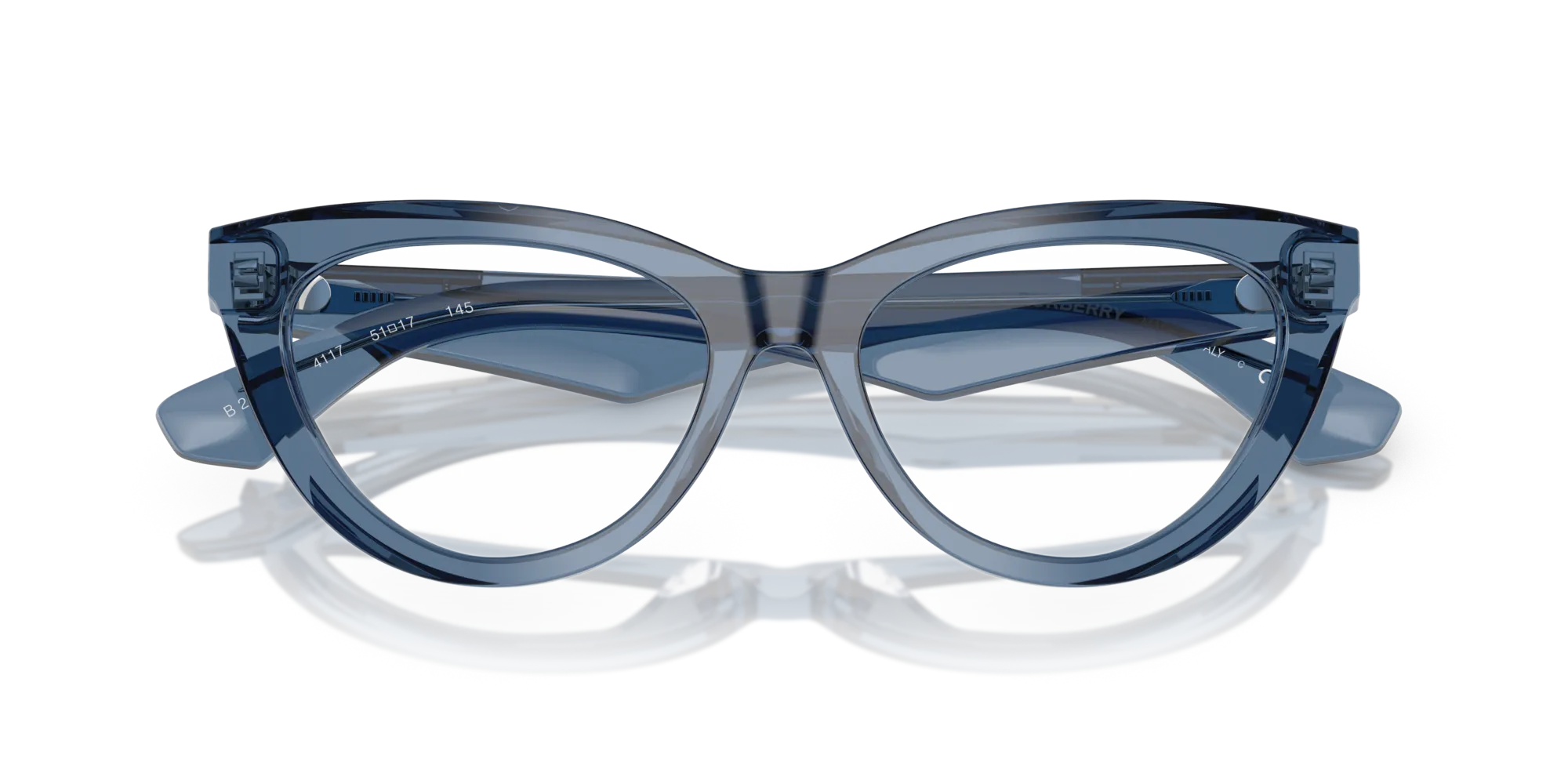Burberry BE2418U 4117 Montature da vista Acetato Blu Cat Eye Normale - immagine 2