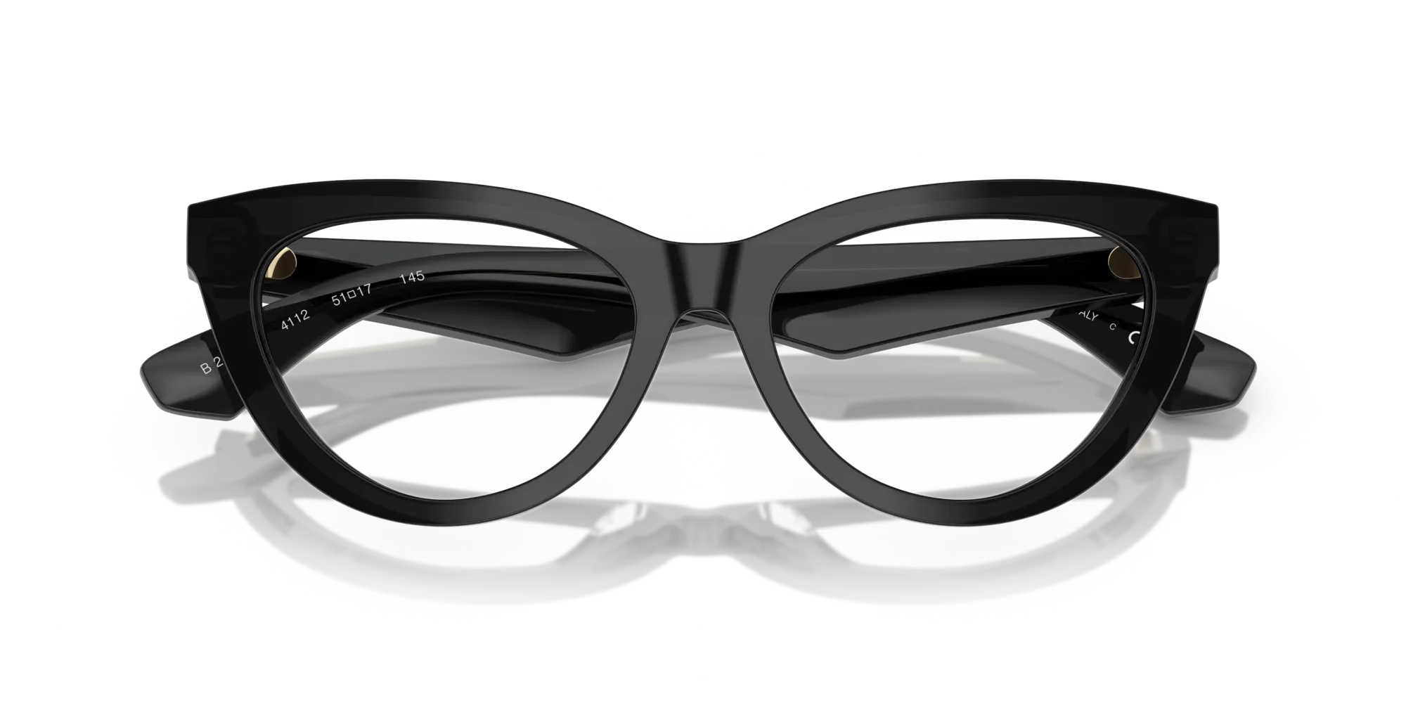 Burberry BE2418U 4112 Montature da vista Acetato Grigio Trasparente Cat Eye Normale - immagine 2