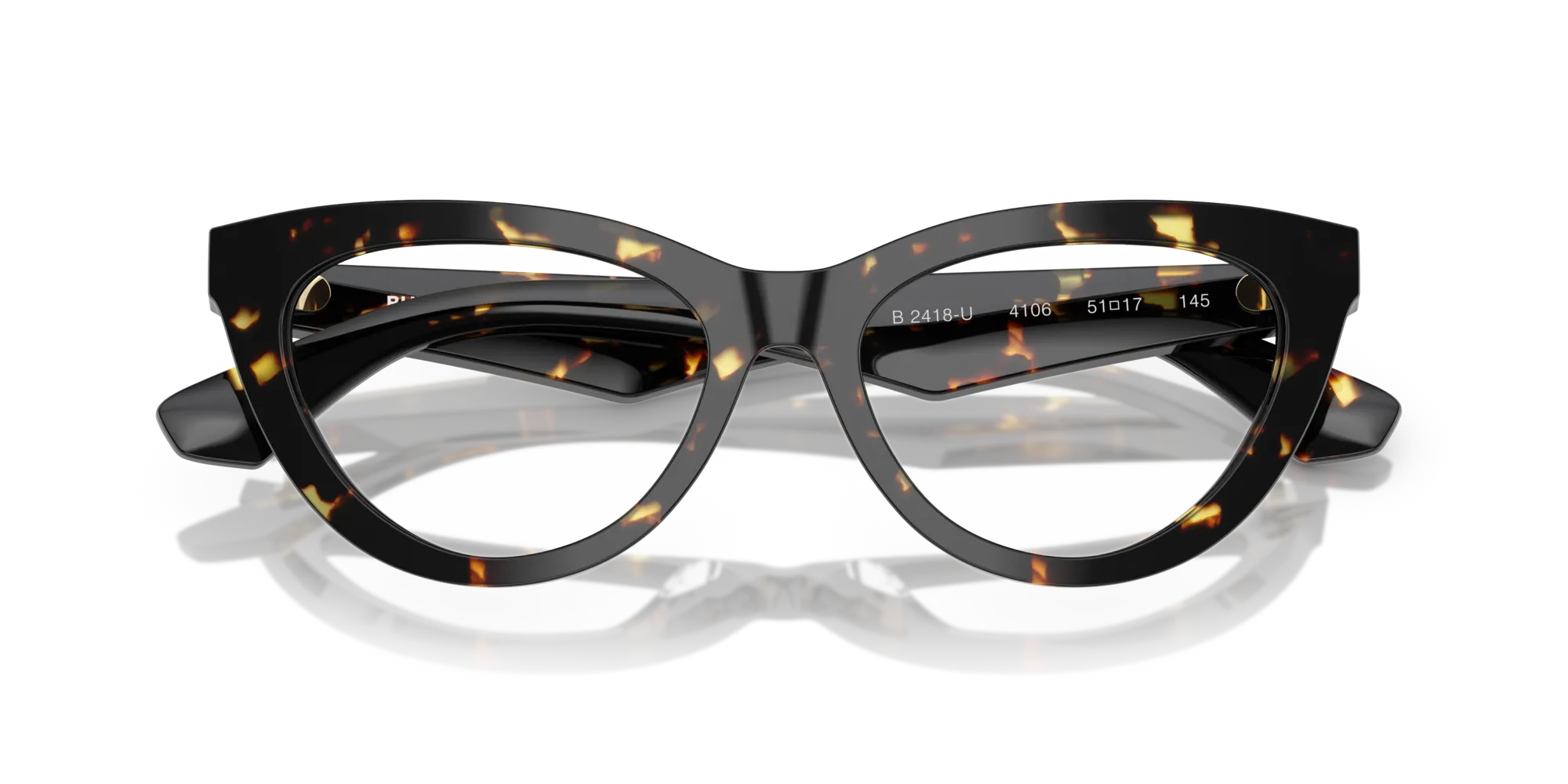 Burberry BE2418U 4106 Montature da vista Acetato Tartaruga Cat Eye Normale - immagine 2