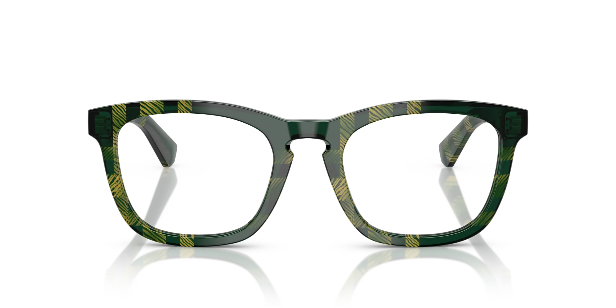 Burberry BE2417 4125 Montature da vista Acetato Verde Squadrata Normale - immagine 3