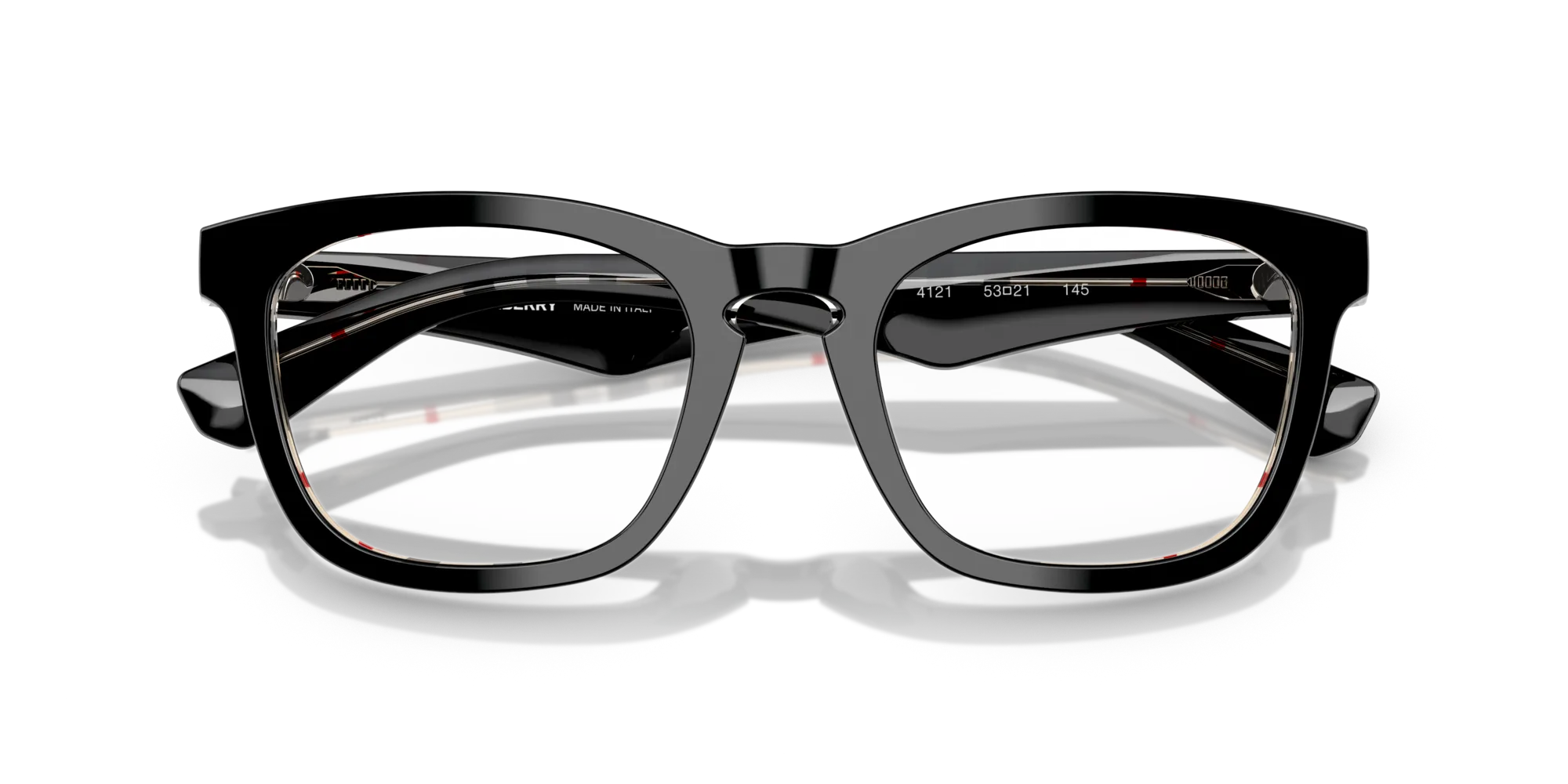 Burberry BE2417 4121 Montature da vista Acetato Nero Squadrata Normale - immagine 2