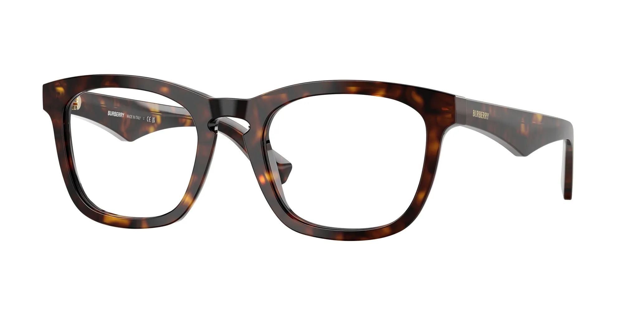 Burberry BE2417 3002 Montature da vista Acetato Marrone Trasparente Squadrata Normale - immagine 1