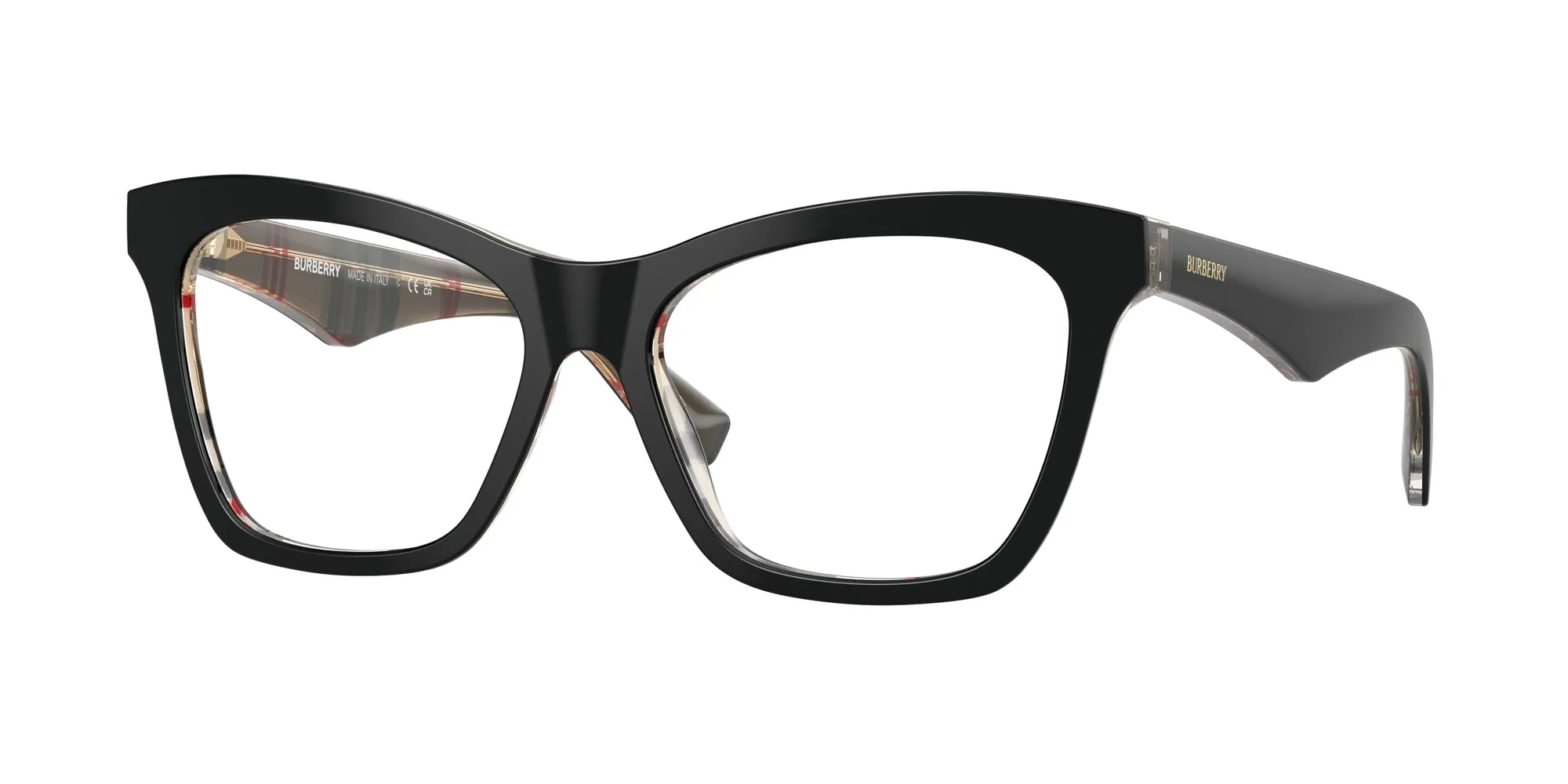 Burberry BE2416 4121 Montature da vista Acetato Nero Cat Eye Normale - immagine 1