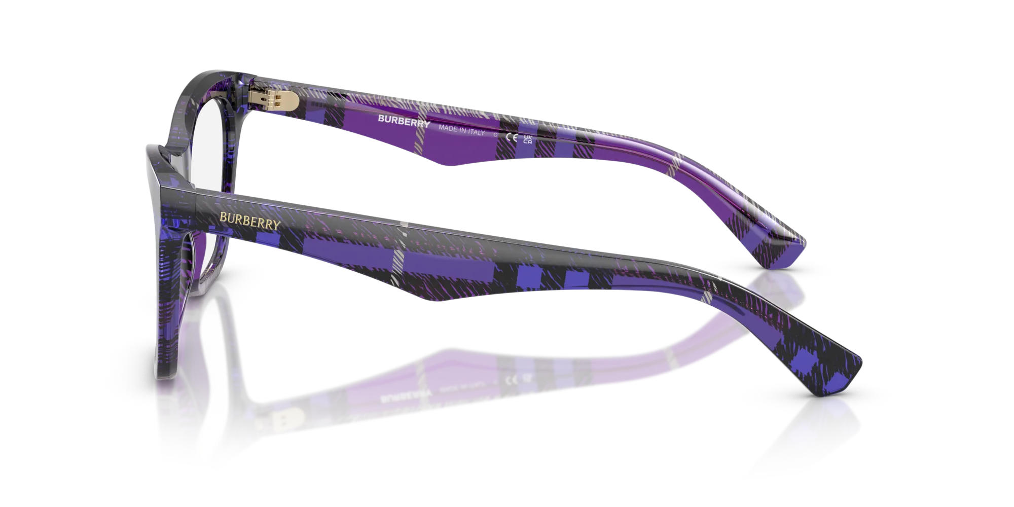Burberry BE2416 4113 Montature da vista Acetato Viola Cat Eye Normale - immagine 4