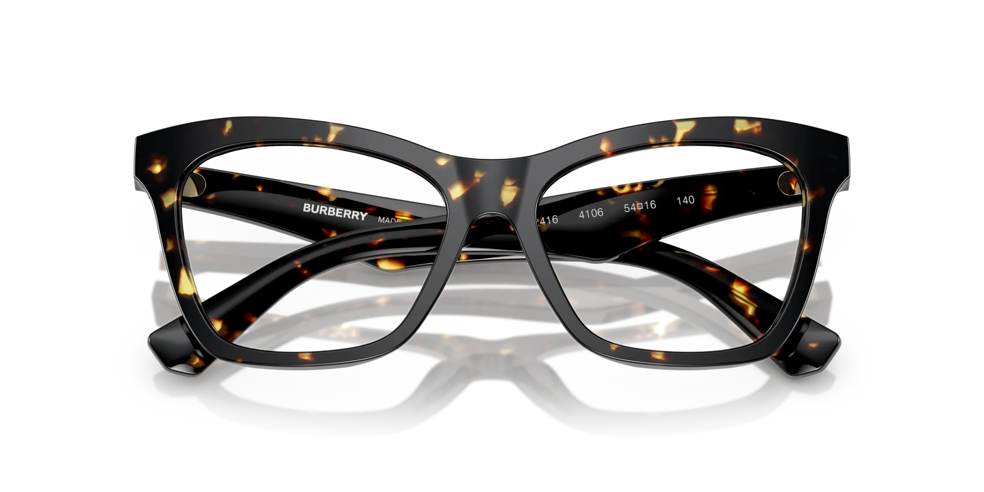 Burberry BE2416 4106 Montature da vista Acetato Tartaruga Trasparente Cat Eye Normale - immagine 2
