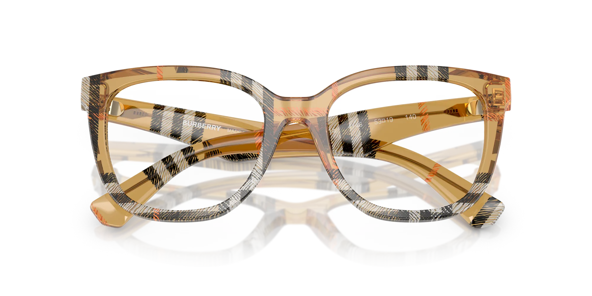 Burberry BE2415 4146 Montature da vista Acetato Marrone Squadrata Normale - immagine 2