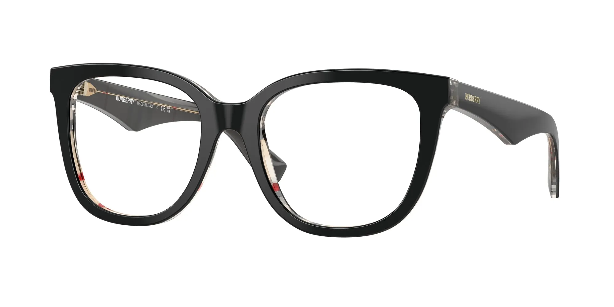 Burberry BE2415 4121 Montature da vista Acetato Nero Squadrata Normale - immagine 1