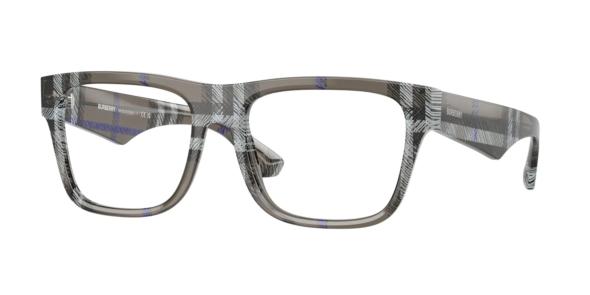 Burberry BE2411 4147 Montature da vista Acetato Grigio Squadrata Normale - immagine 1