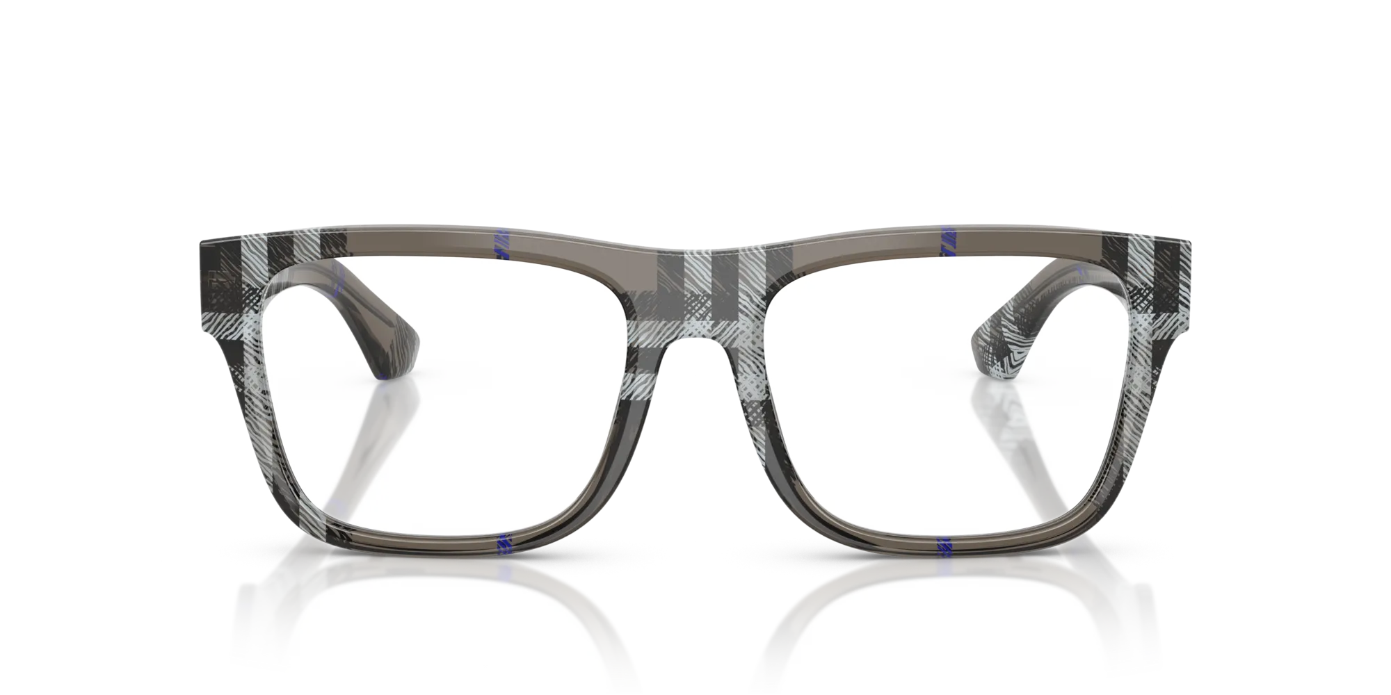 Burberry BE2411 4147 Montature da vista Acetato Grigio Squadrata Normale - immagine 3
