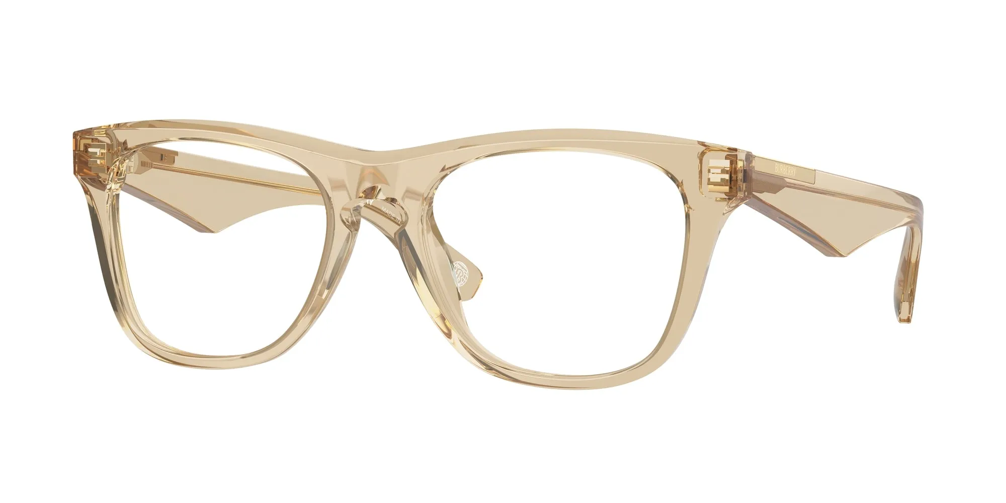 Burberry BE2409 4123 Montature da vista Acetato Beige Squadrata Normale - immagine 1