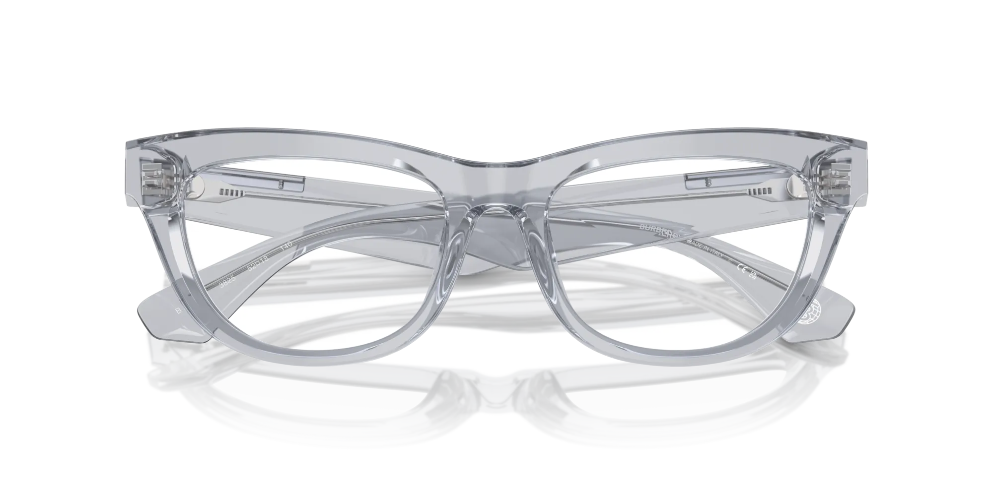 Burberry BE2406U 3825 Montature da vista Acetato Grigio Squadrata Normale - immagine 2