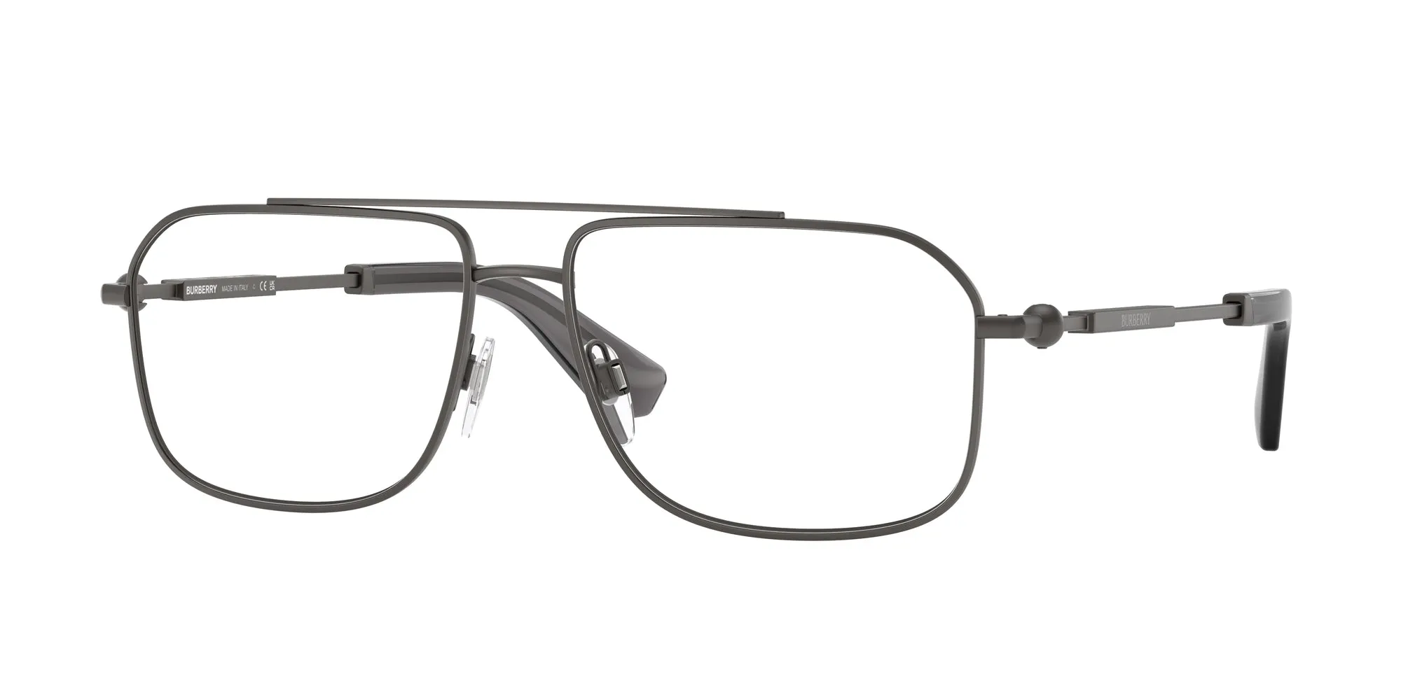 Burberry BE1391 1316 Montature da vista Metallo Grigio Trasparente Squadrata Normale - immagine 1