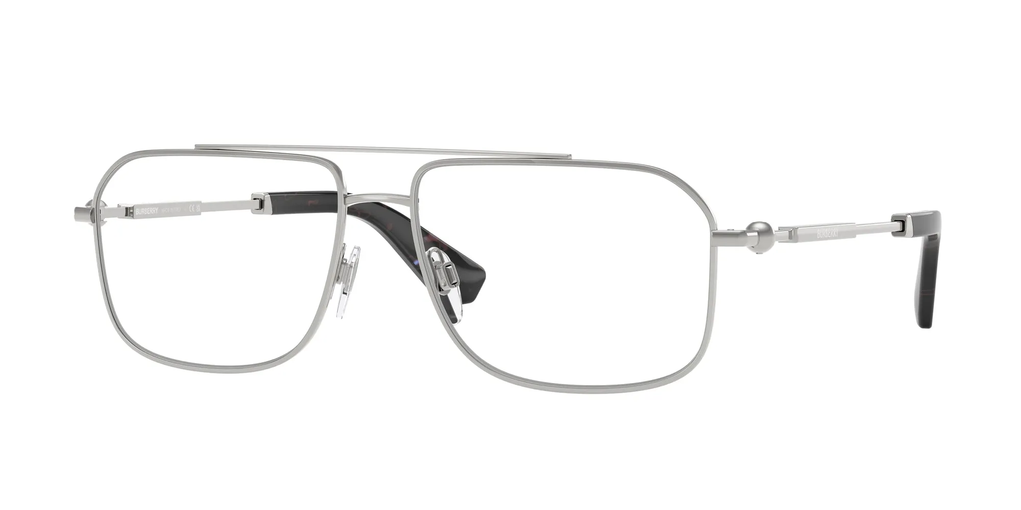 Burberry BE1391 1005 Montature da vista Metallo Argento Squadrata Normale - immagine 1