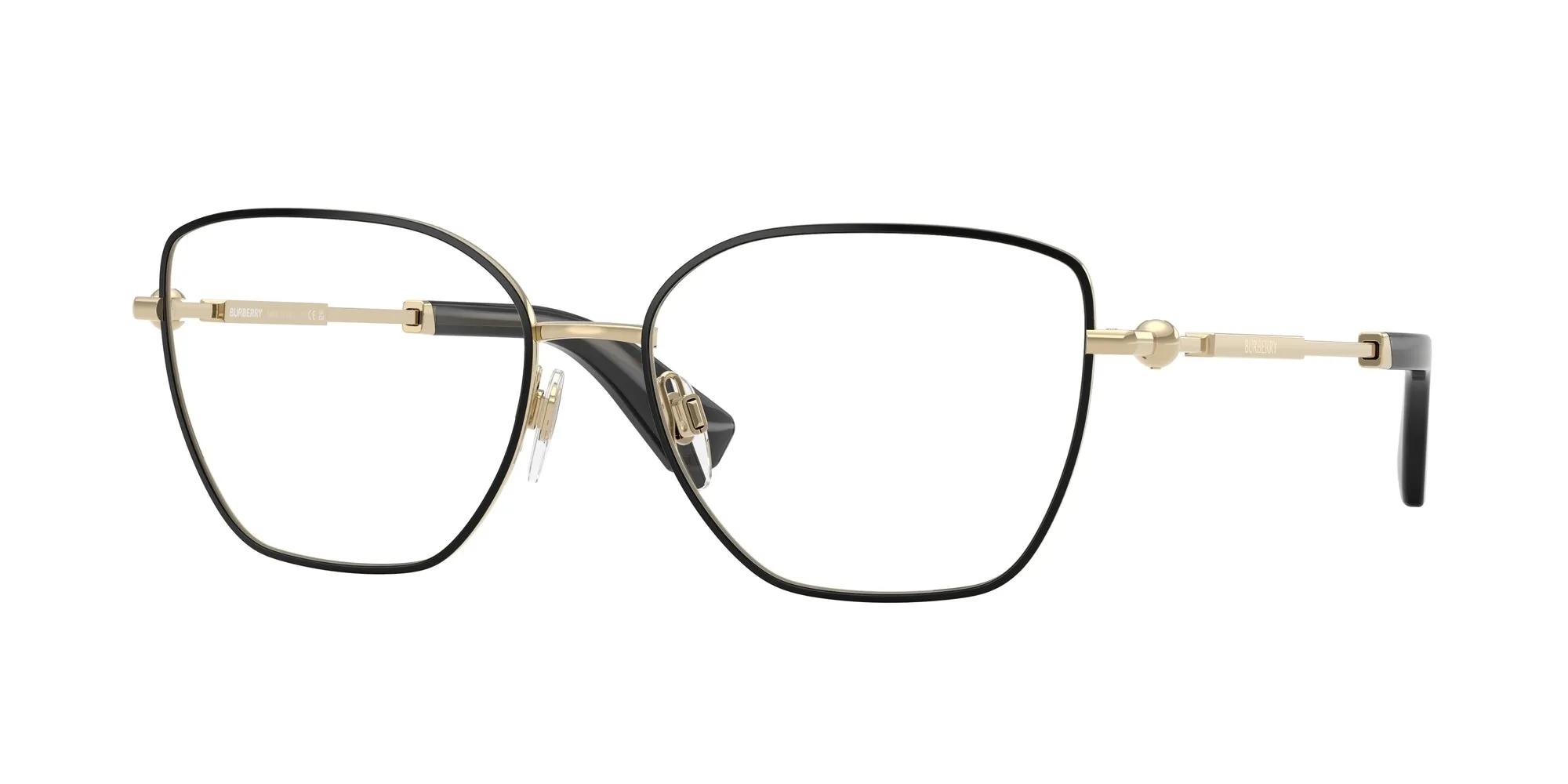 Burberry BE1390 1326 Montature da vista Acciaio Nero Cat Eye Normale - immagine 1