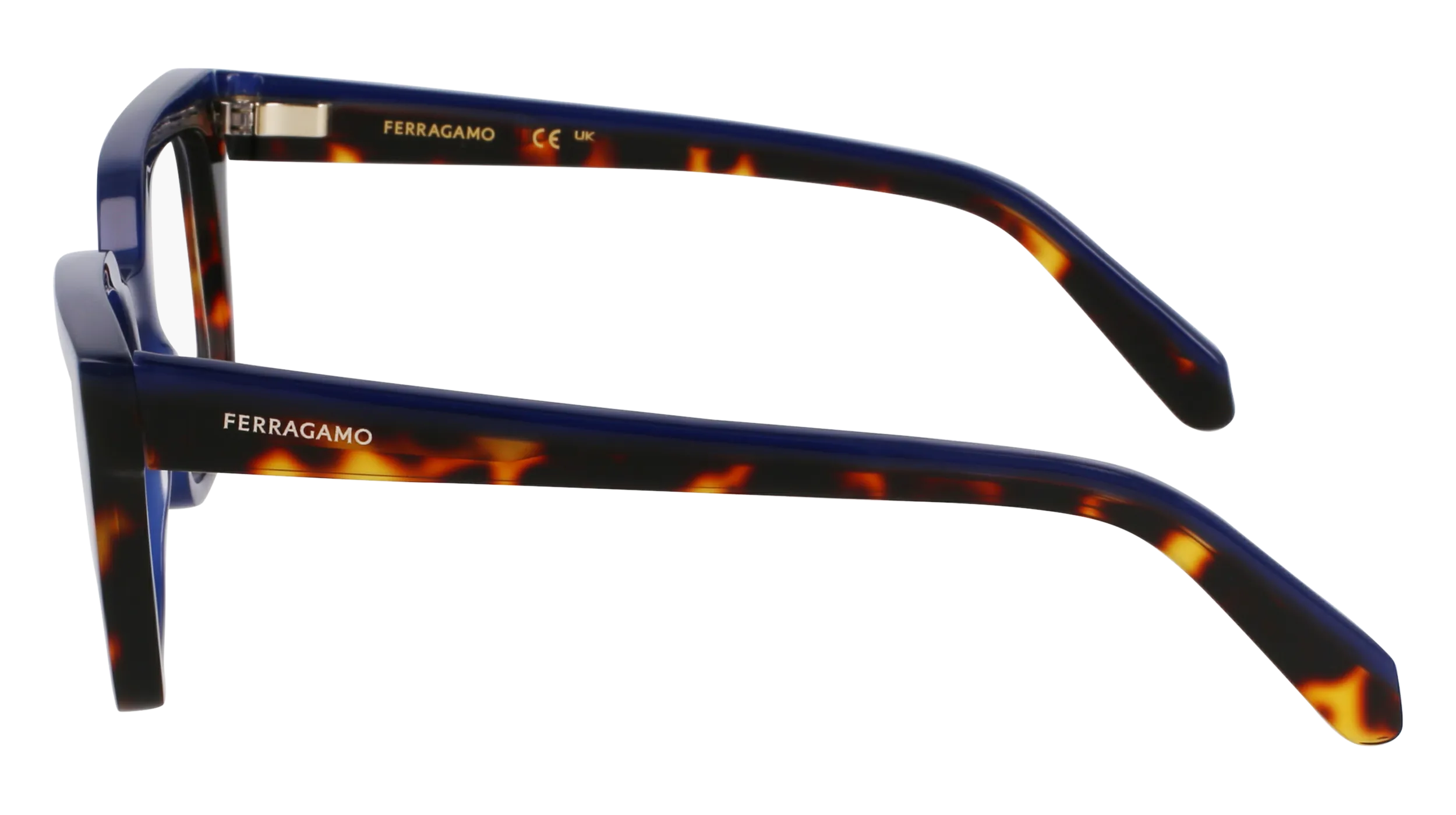 Ferragamo SF3010 424 Montature da vista Acetato Blu Squadrata Normale - immagine 3