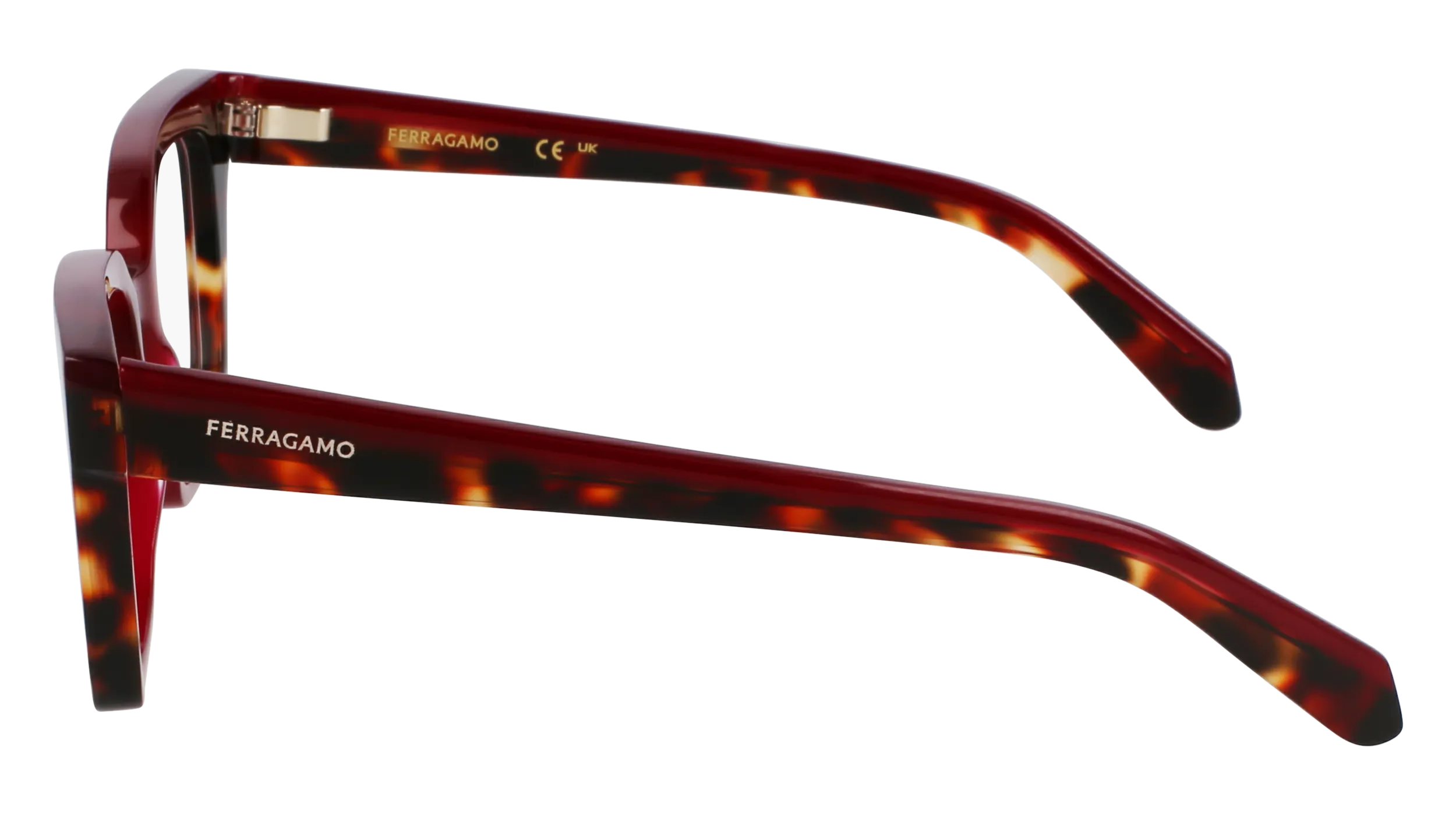 Ferragamo SF3010 654 Montature da vista Acetato Bordeaux Squadrata Normale - immagine 3