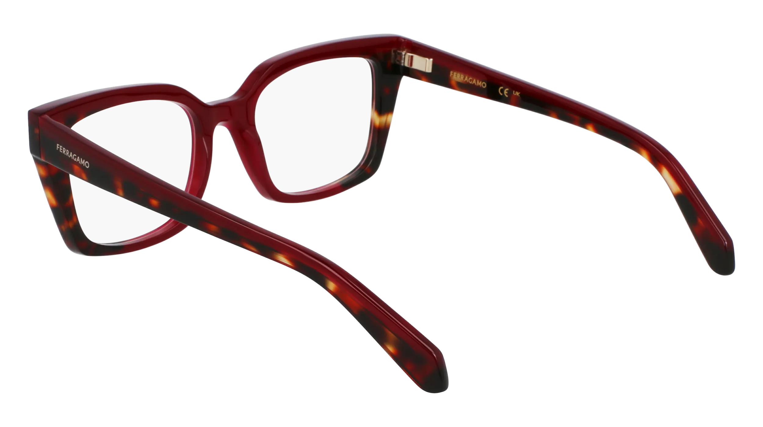 Ferragamo SF3010 654 Montature da vista Acetato Bordeaux Squadrata Normale - immagine 4