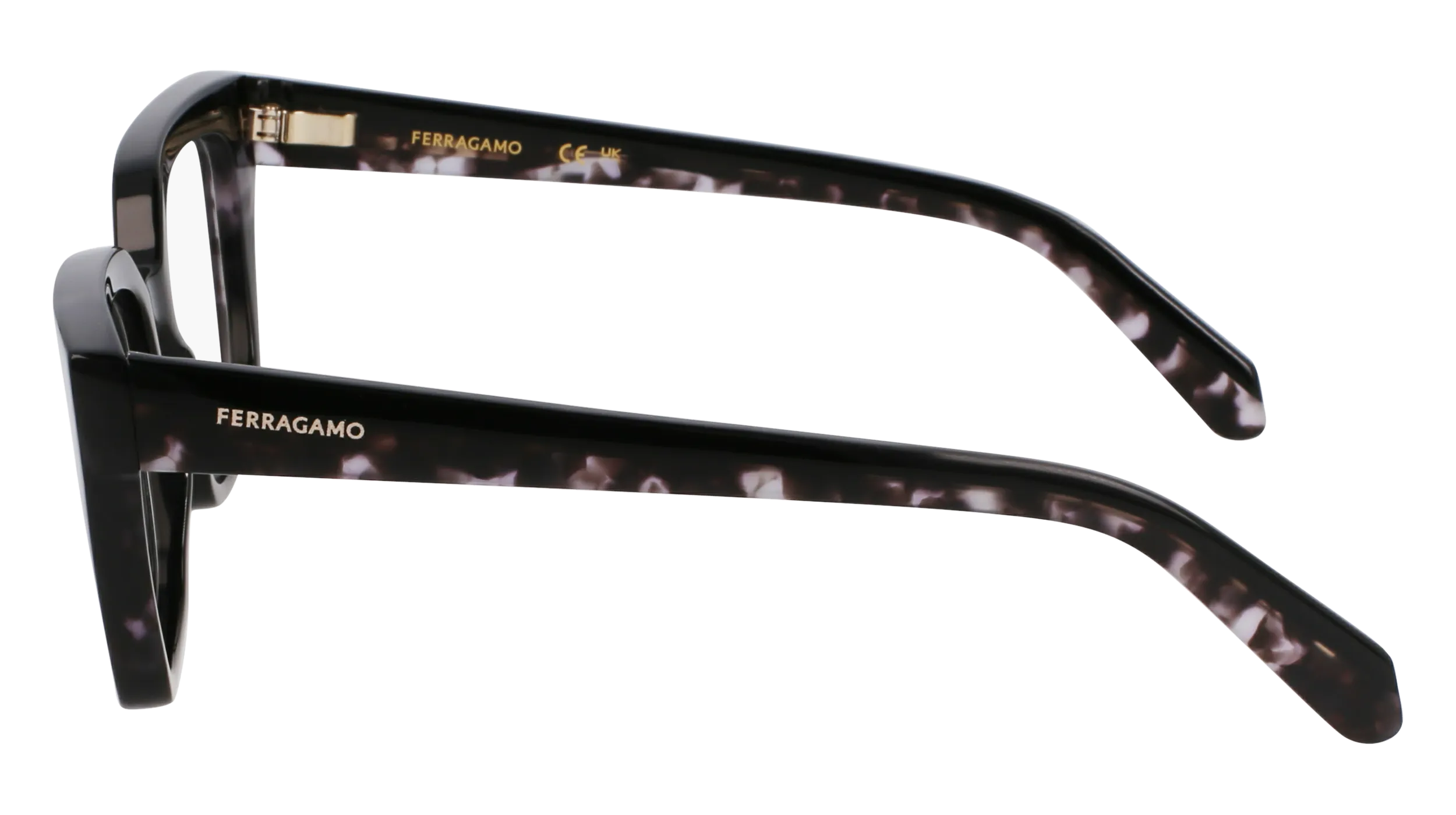 Ferragamo SF3010 004 Montature da vista Acetato Nero Squadrata Normale - immagine 3