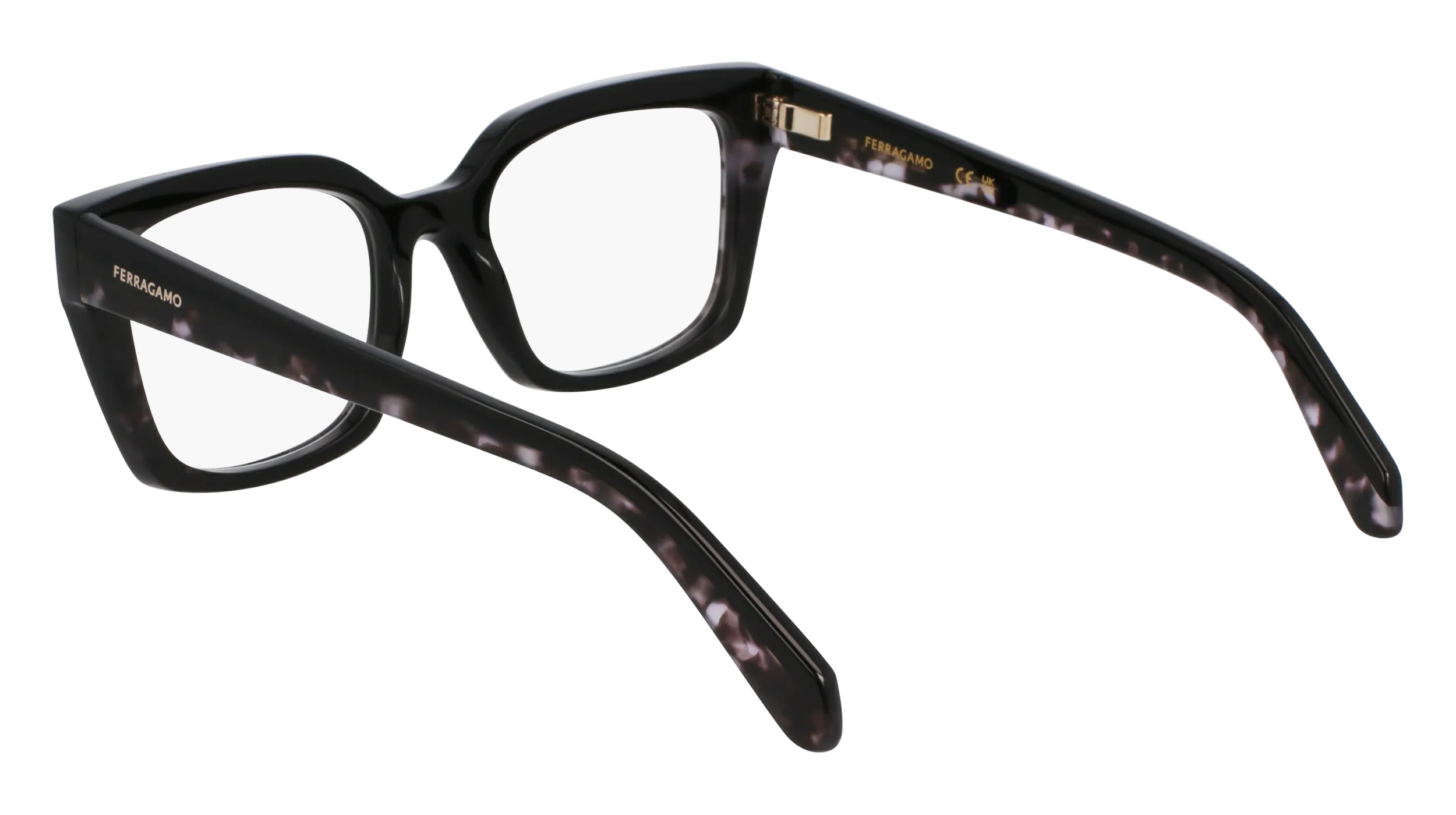 Ferragamo SF3010 004 Montature da vista Acetato Nero Squadrata Normale - immagine 4