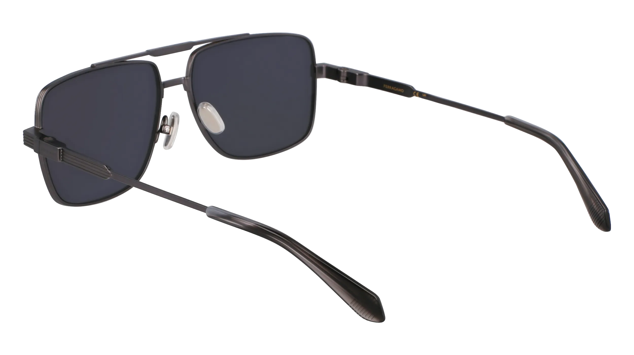 Ferragamo SF318S 018 Occhiali da sole Titanio Canna di fucile Squadrata Normale - immagine 4