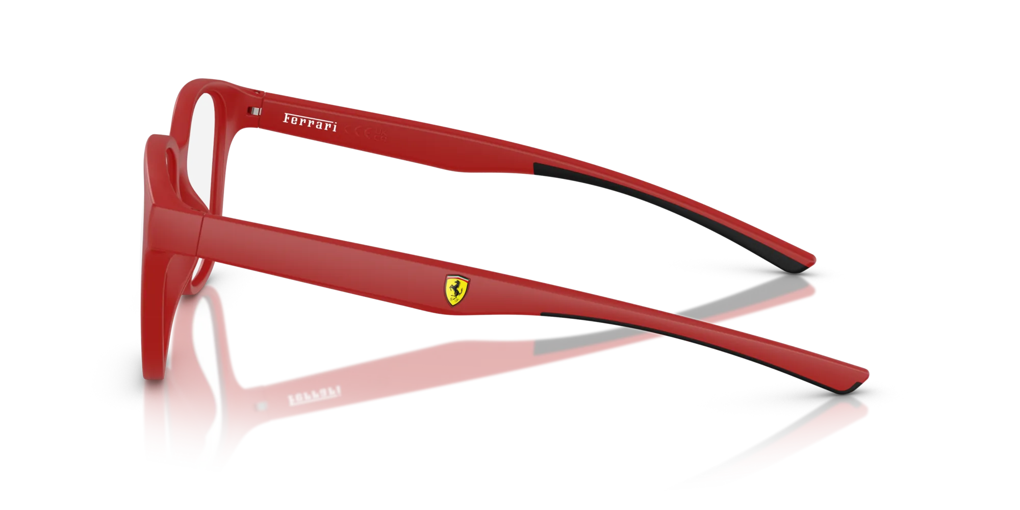 Ferrari Scuderia FZ8015U 520 Montature da vista Iniettato Rosso Rotonda Normale - immagine 4