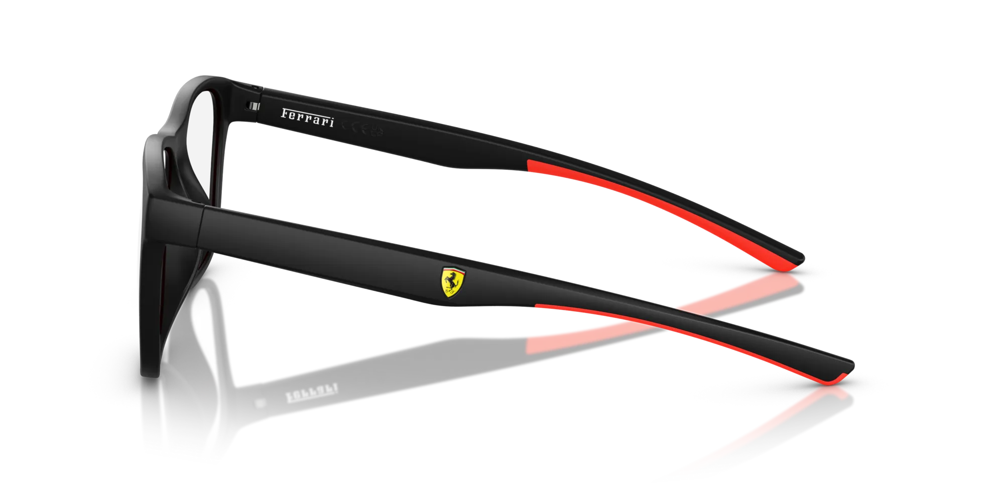 Ferrari Scuderia FZ8014D 504 Montature da vista Iniettato Nero Squadrata Normale - immagine 4