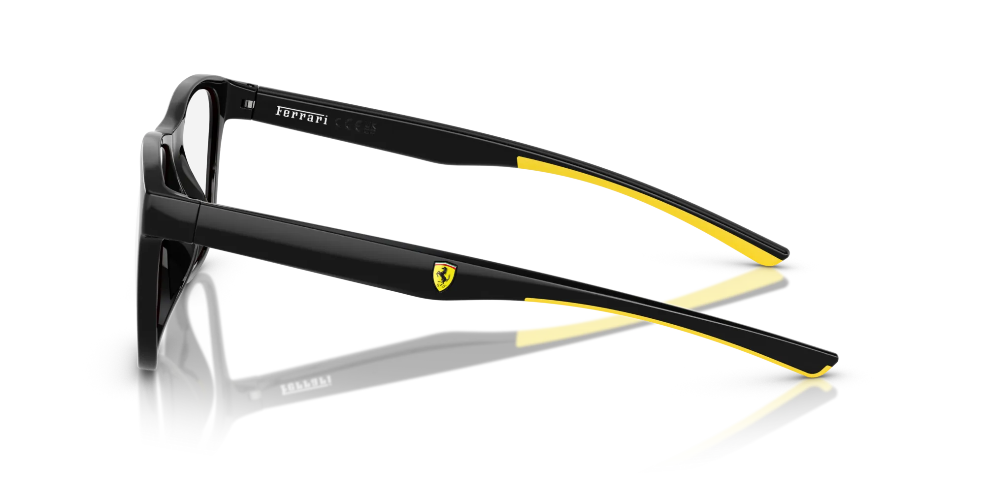 Ferrari Scuderia FZ8014D 501 Montature da vista Iniettato Nero Squadrata Normale - immagine 4