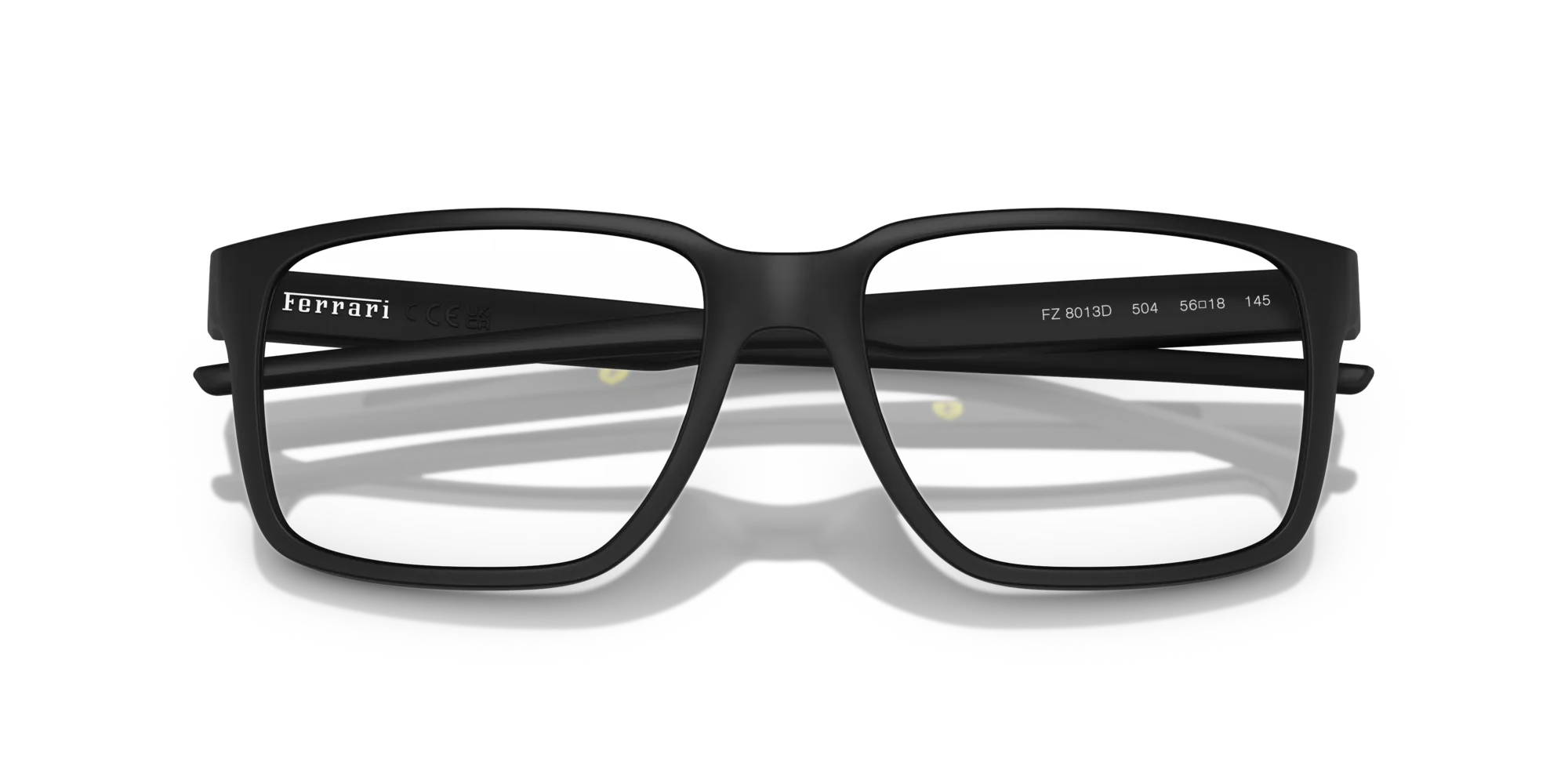 Ferrari Scuderia FZ8013D 504 Montature da vista Iniettato Nero Squadrata Normale - immagine 2