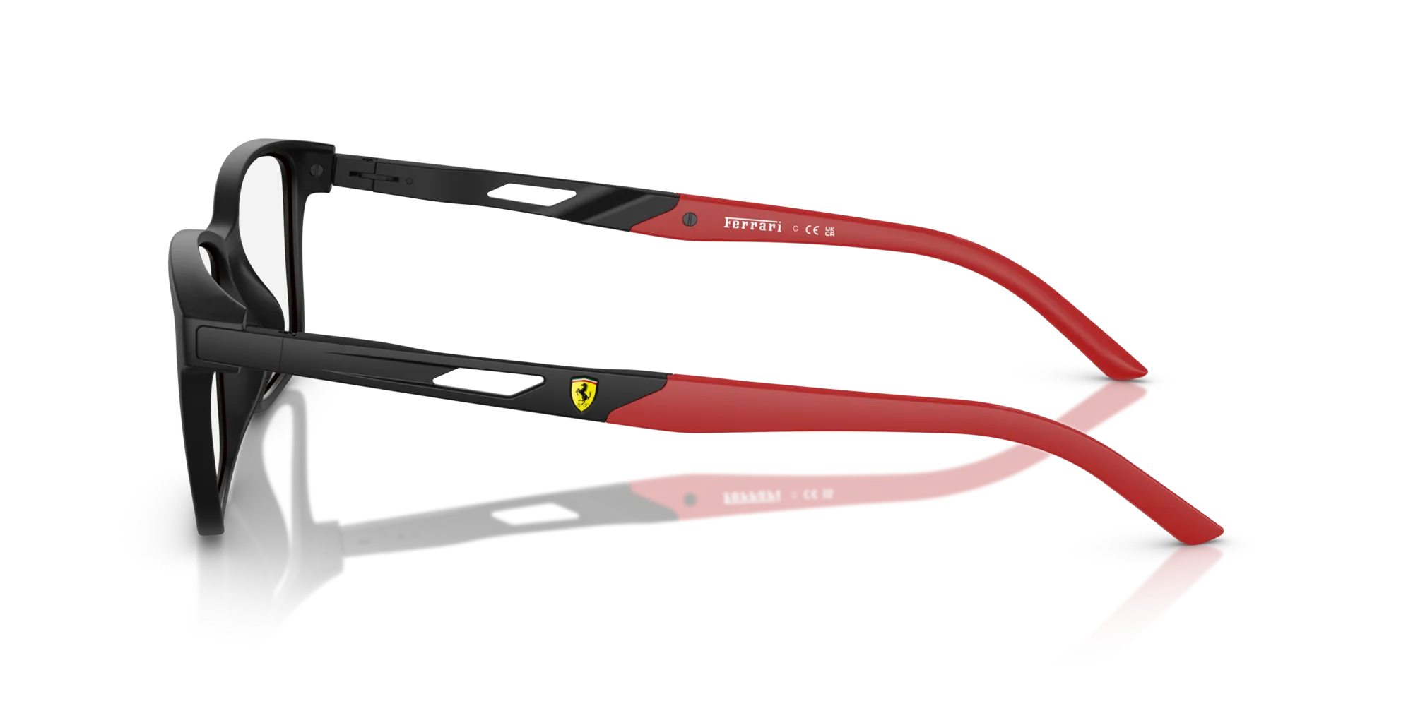 Ferrari Scuderia FZ8012U 504 Montature da vista Iniettato Nero Pillow Normale - immagine 4