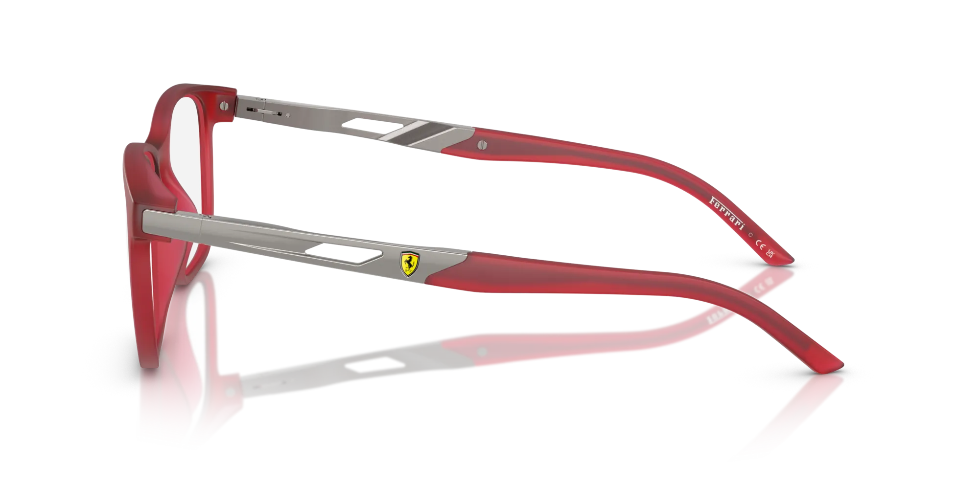 Ferrari Scuderia FZ8011U 519 Montature da vista Iniettato Rosso Pillow Normale - immagine 4