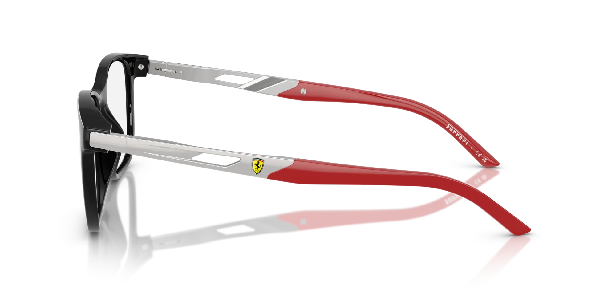Ferrari Scuderia FZ8011U 501 Montature da vista Iniettato Nero Pillow Normale - immagine 4