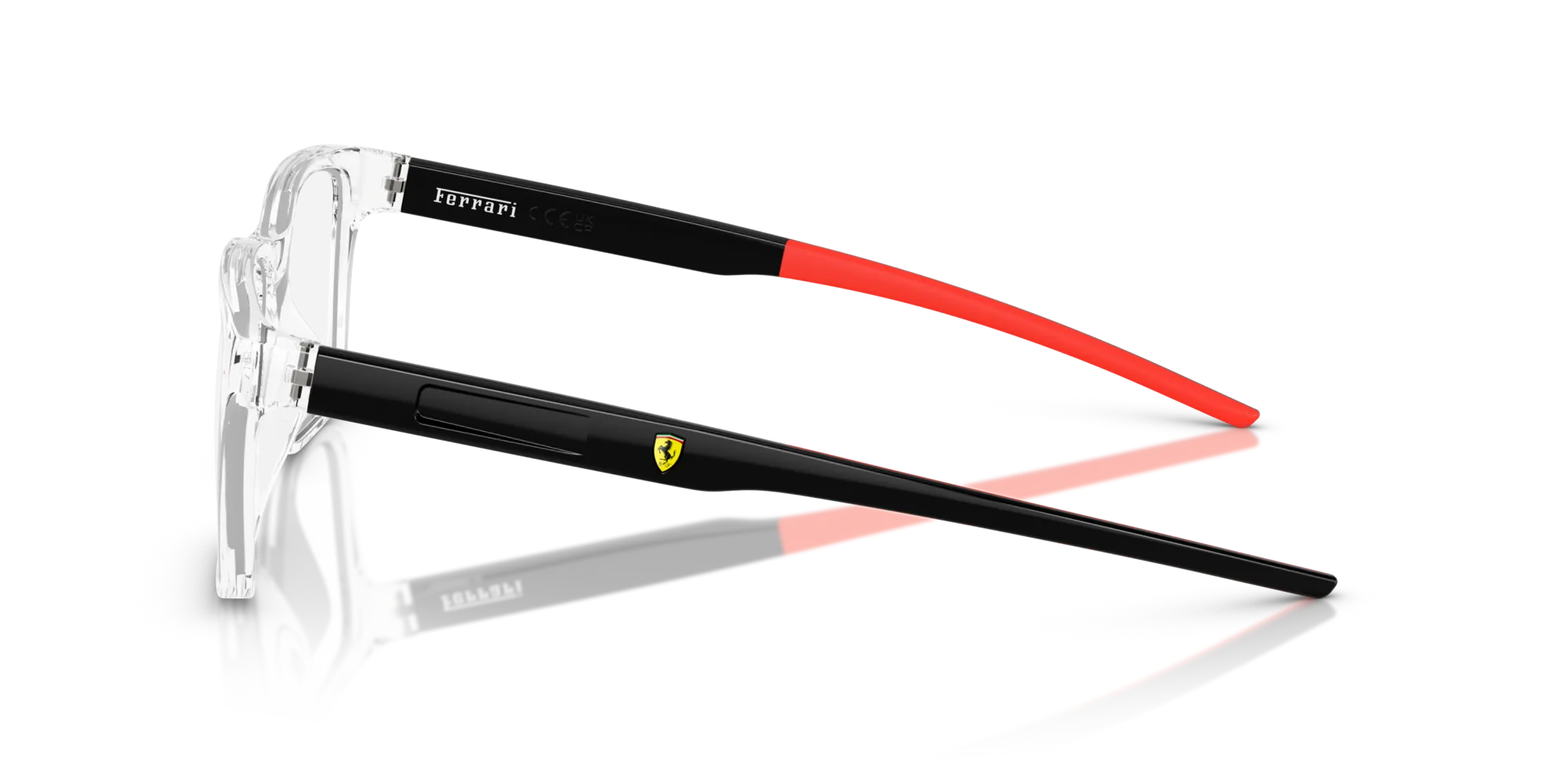 Ferrari Scuderia FZ8010U 513 Montature da vista Iniettato Trasparente Squadrata Normale - immagine 4