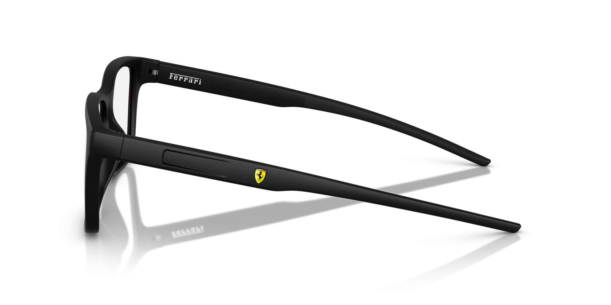 Ferrari Scuderia FZ8010U 504 Montature da vista Iniettato Nero Squadrata Normale - immagine 4