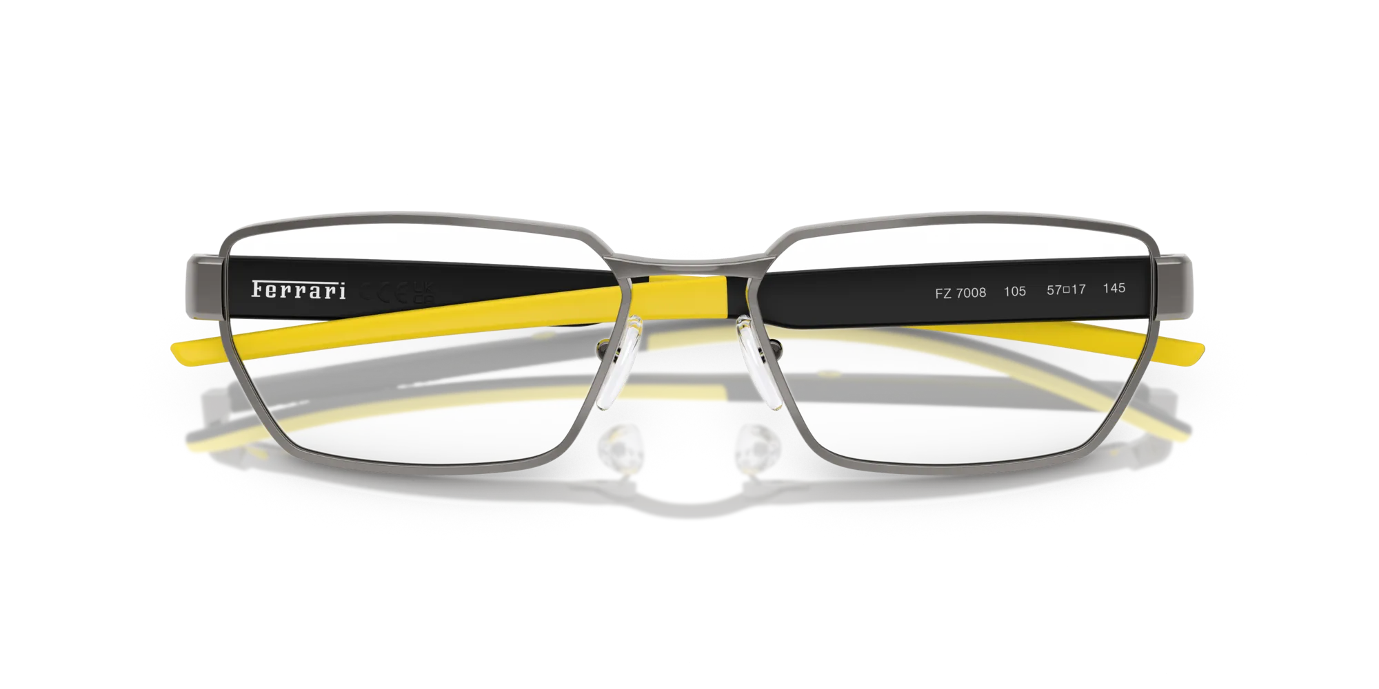 Ferrari Scuderia FZ7008 105 Montature da vista Metallo Grigio Geometrica Normale - immagine 2