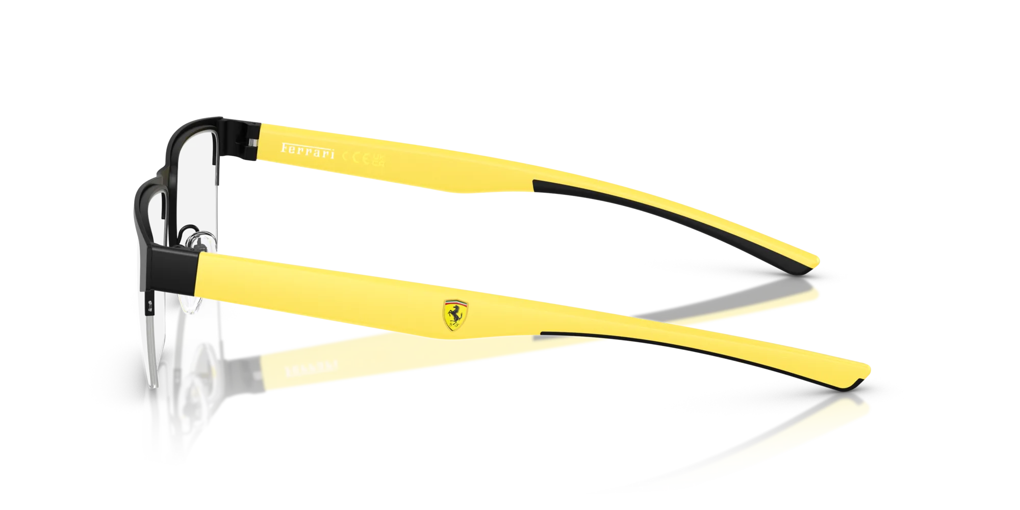 Ferrari Scuderia FZ7007 123 Montature da vista Metallo Nero Squadrata Normale - immagine 4