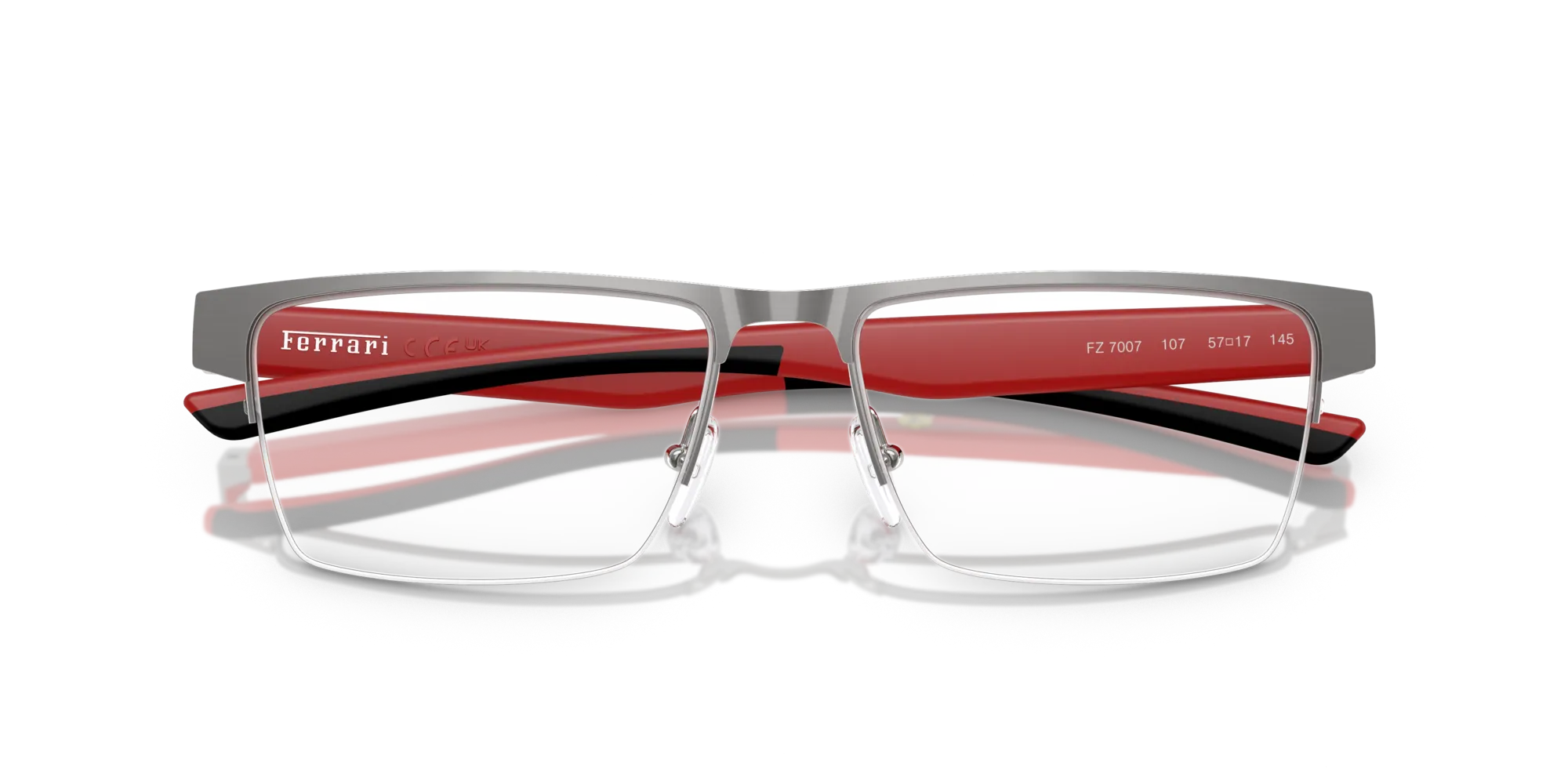 Ferrari Scuderia FZ7007 107 Montature da vista Metallo Argento Squadrata Normale - immagine 2
