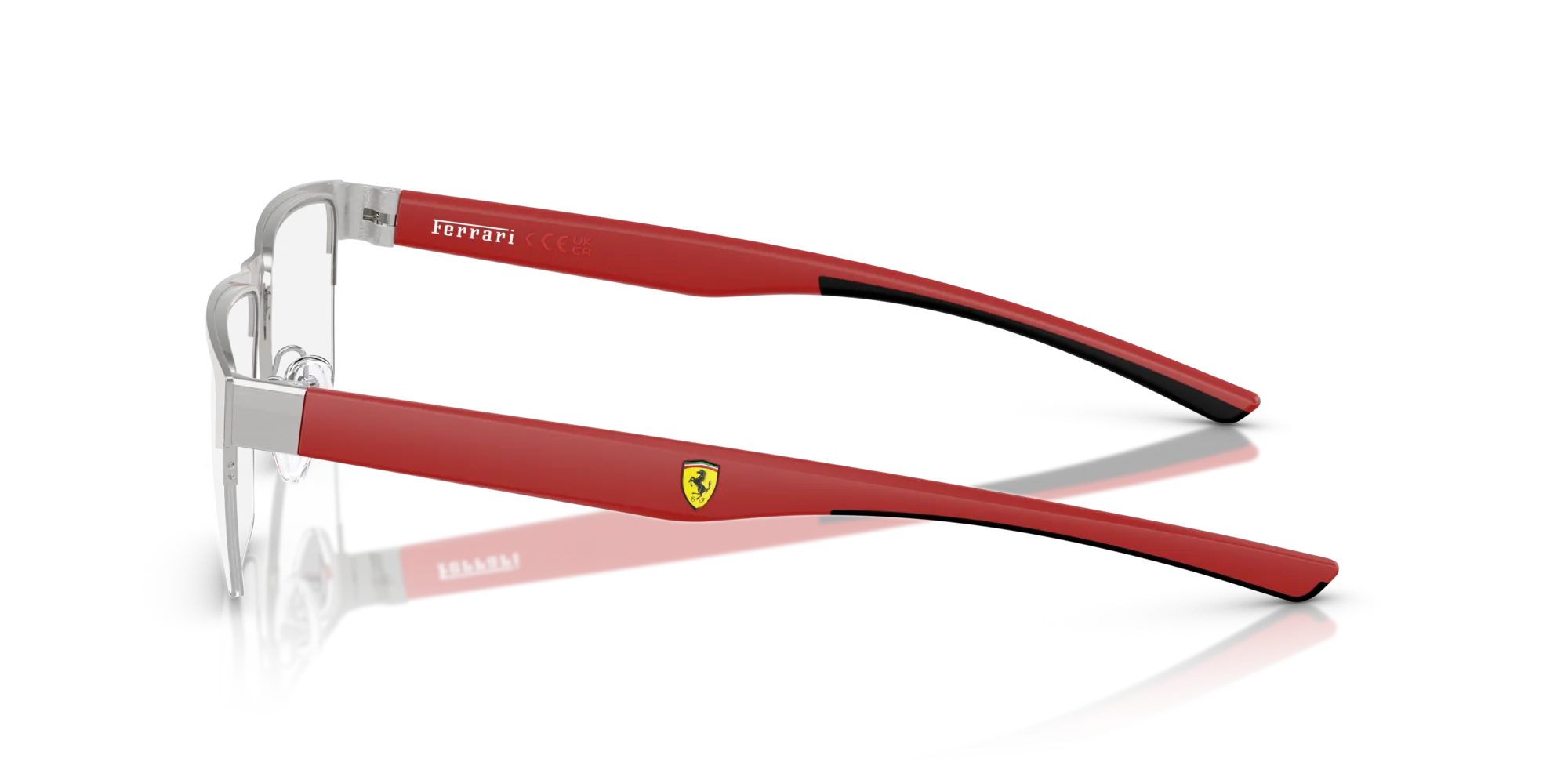 Ferrari Scuderia FZ7007 107 Montature da vista Metallo Argento Squadrata Normale - immagine 4