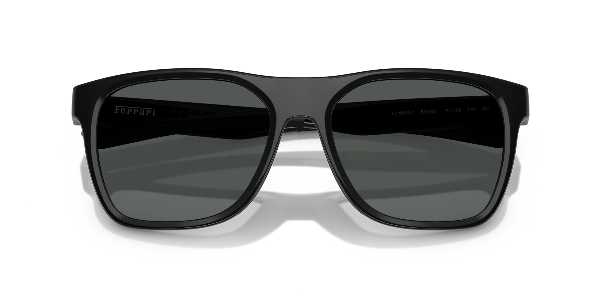 Ferrari Scuderia FZ6013D 501/87 Occhiali da sole Iniettato Nero Grigio Squadrata Normale - immagine 2