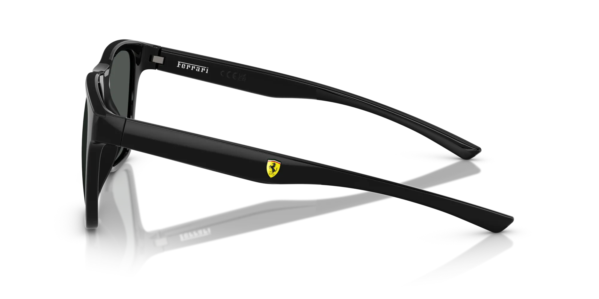 Ferrari Scuderia FZ6013D 501/87 Occhiali da sole Iniettato Nero Grigio Squadrata Normale - immagine 4