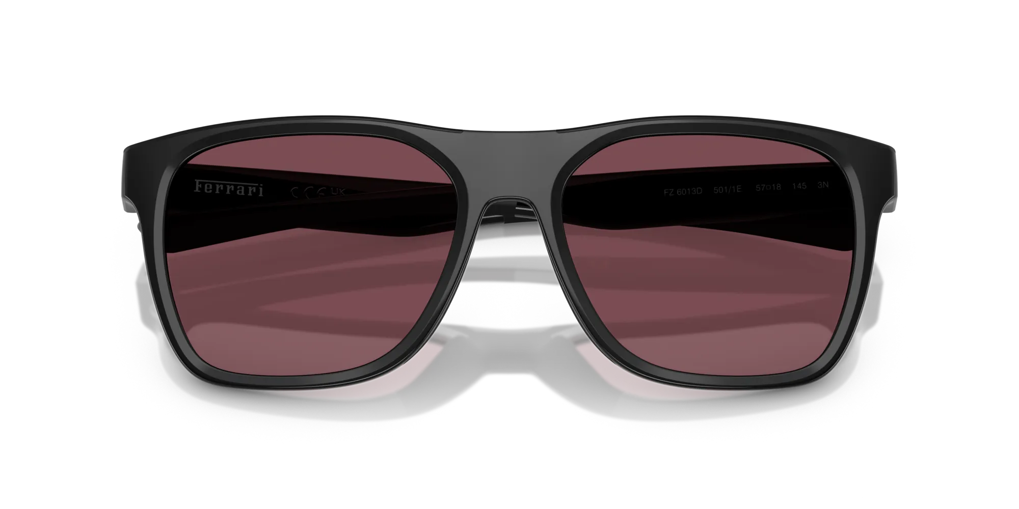 Ferrari Scuderia FZ6013D 501/1E Occhiali da sole Iniettato Nero Rosso Squadrata Normale - immagine 2