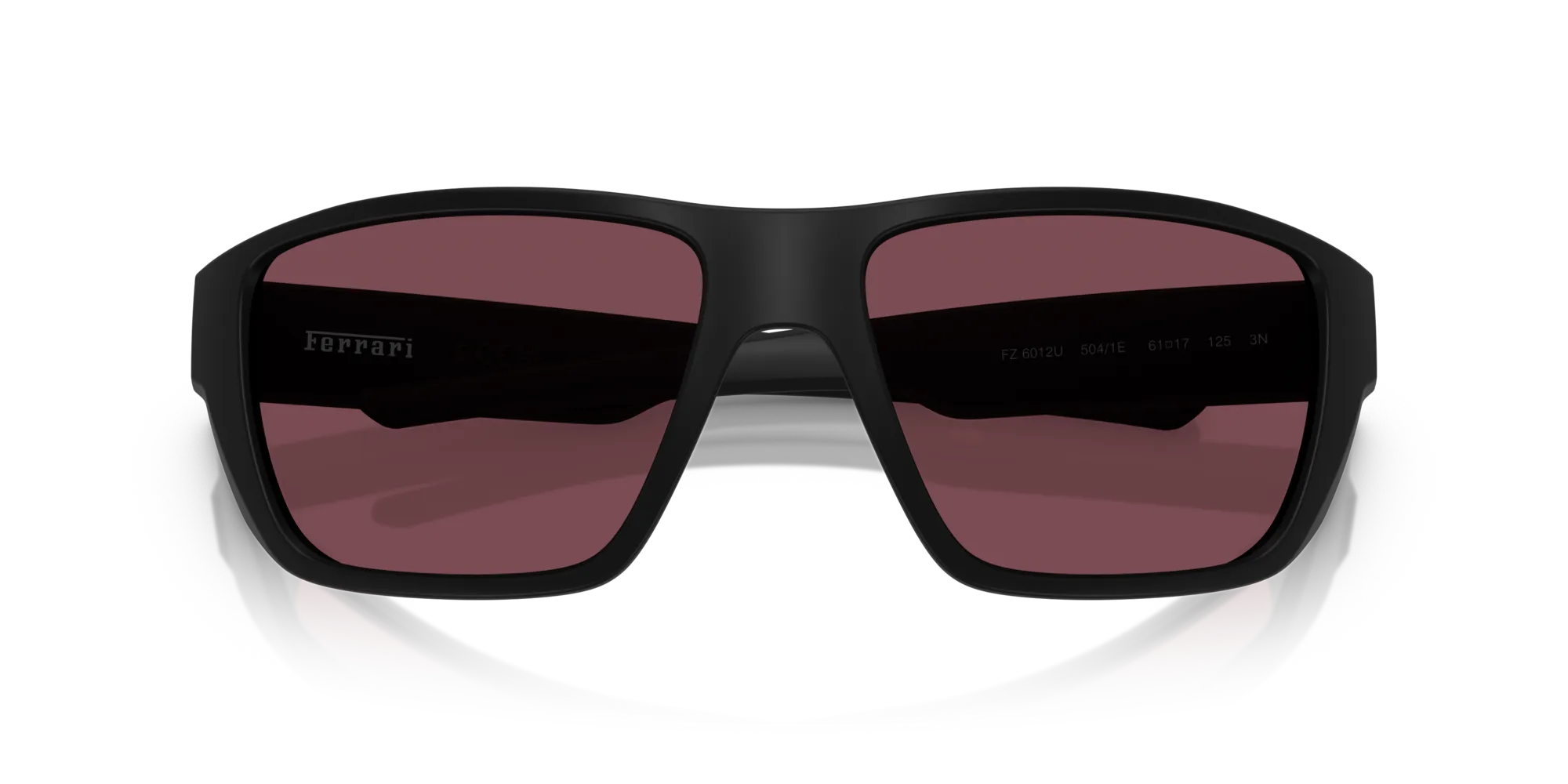 Ferrari Scuderia FZ6012U 504/1E Occhiali da sole Iniettato Nero Rosso Squadrata Normale - immagine 2