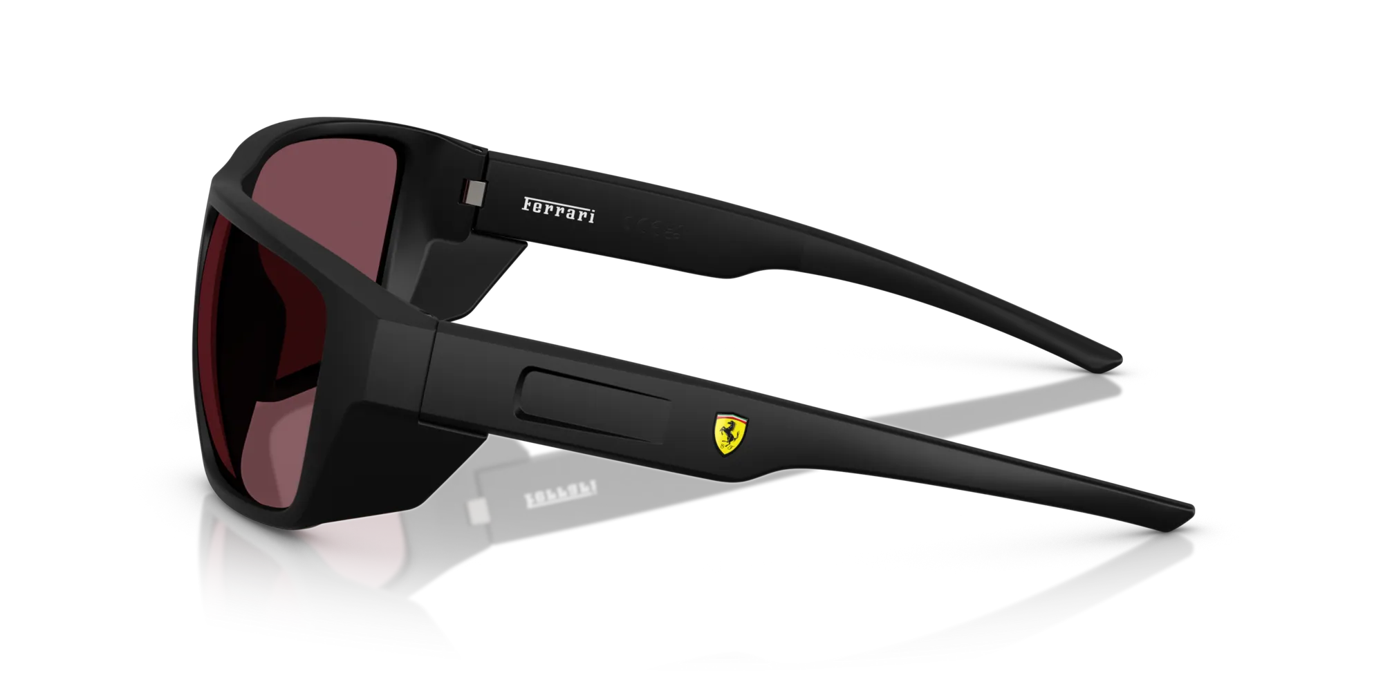 Ferrari Scuderia FZ6012U 504/1E Occhiali da sole Iniettato Nero Rosso Squadrata Normale - immagine 4