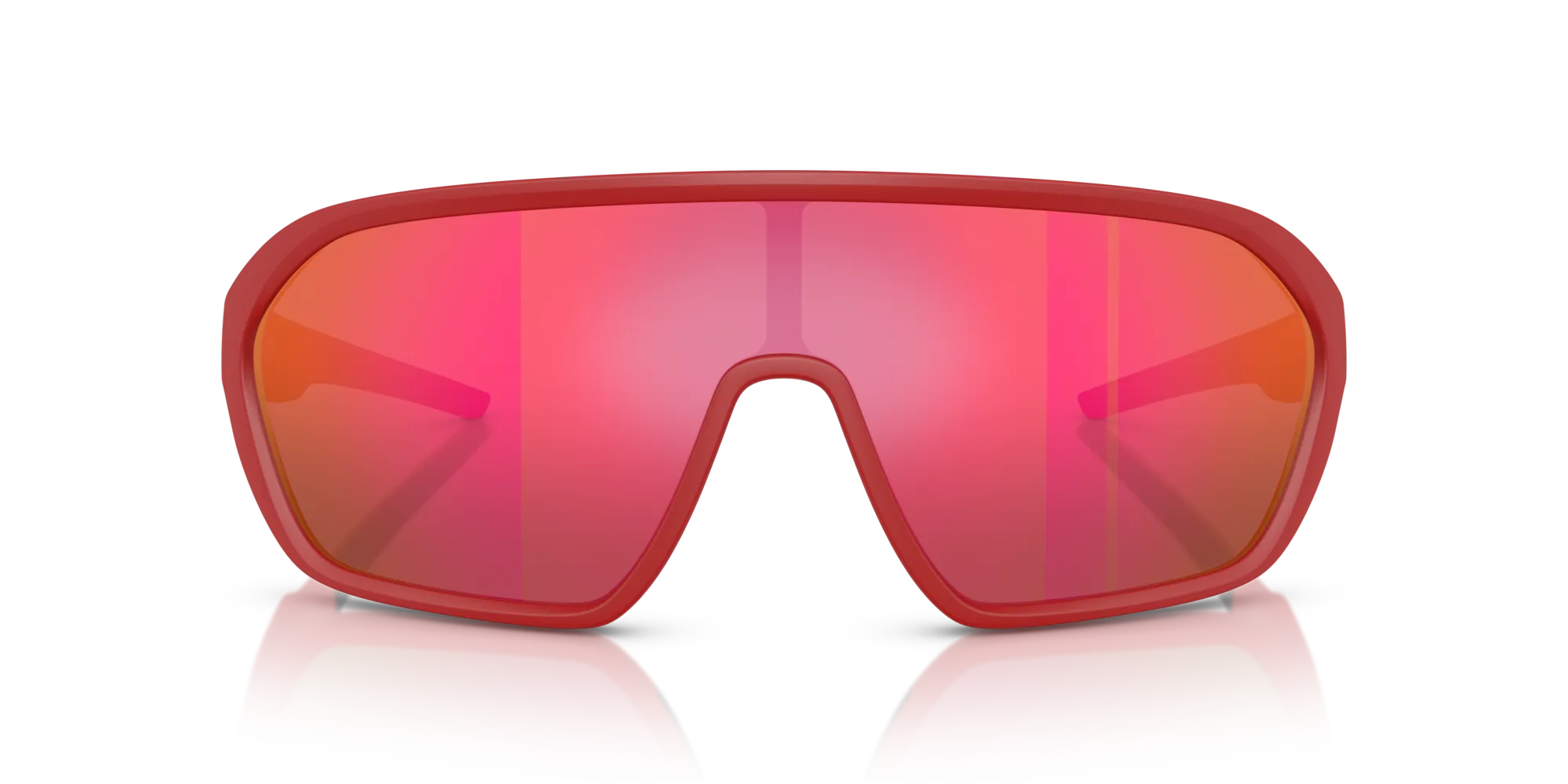 Ferrari Scuderia FZ6011U 514/6Q Occhiali da sole Iniettato Rosso Rosso Pillow Specchiate - immagine 3