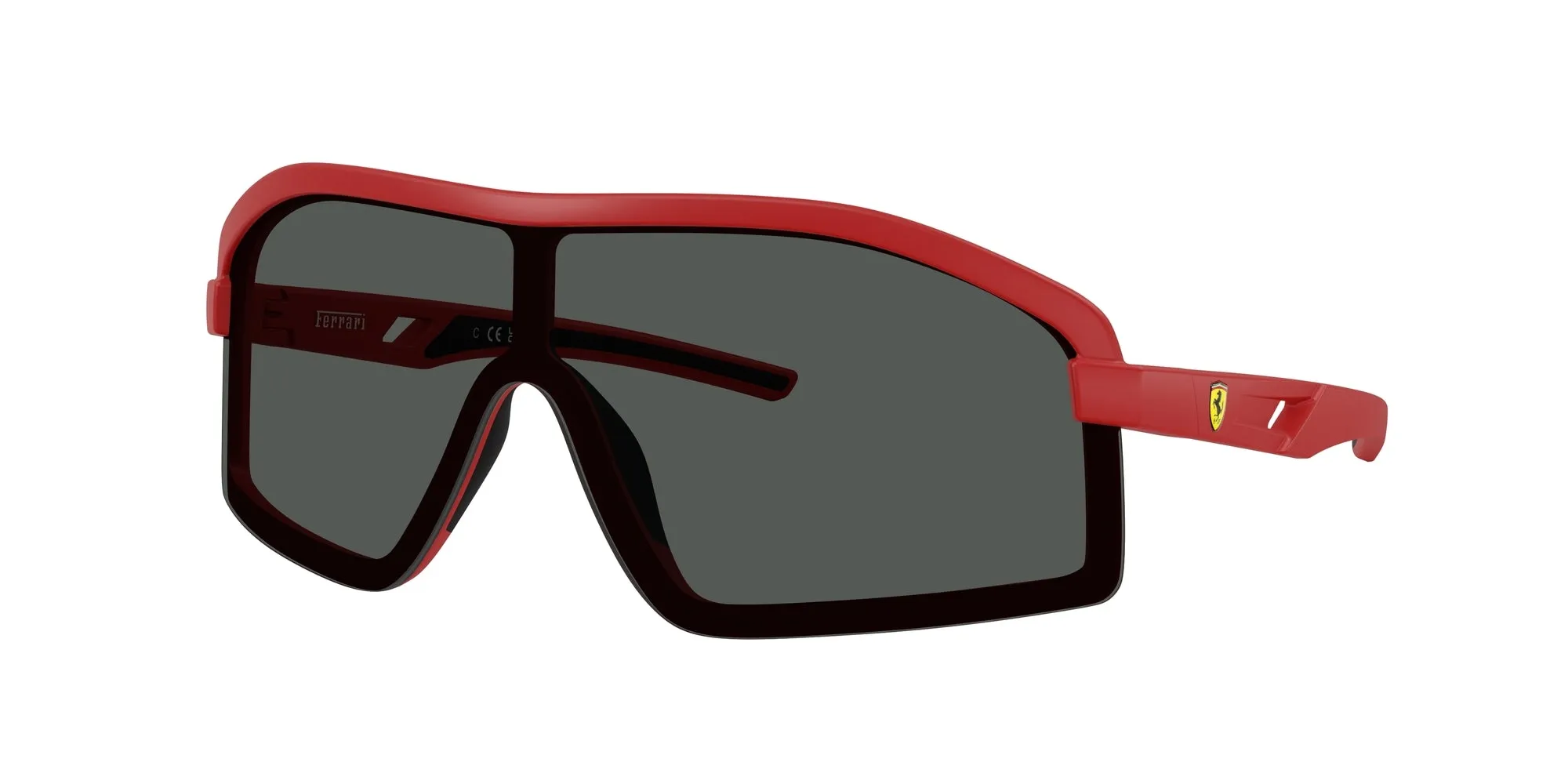 Ferrari Scuderia FZ6010U 514/87 Occhiali da sole Iniettato Rosso Grigio Geometrica Normale - immagine 1